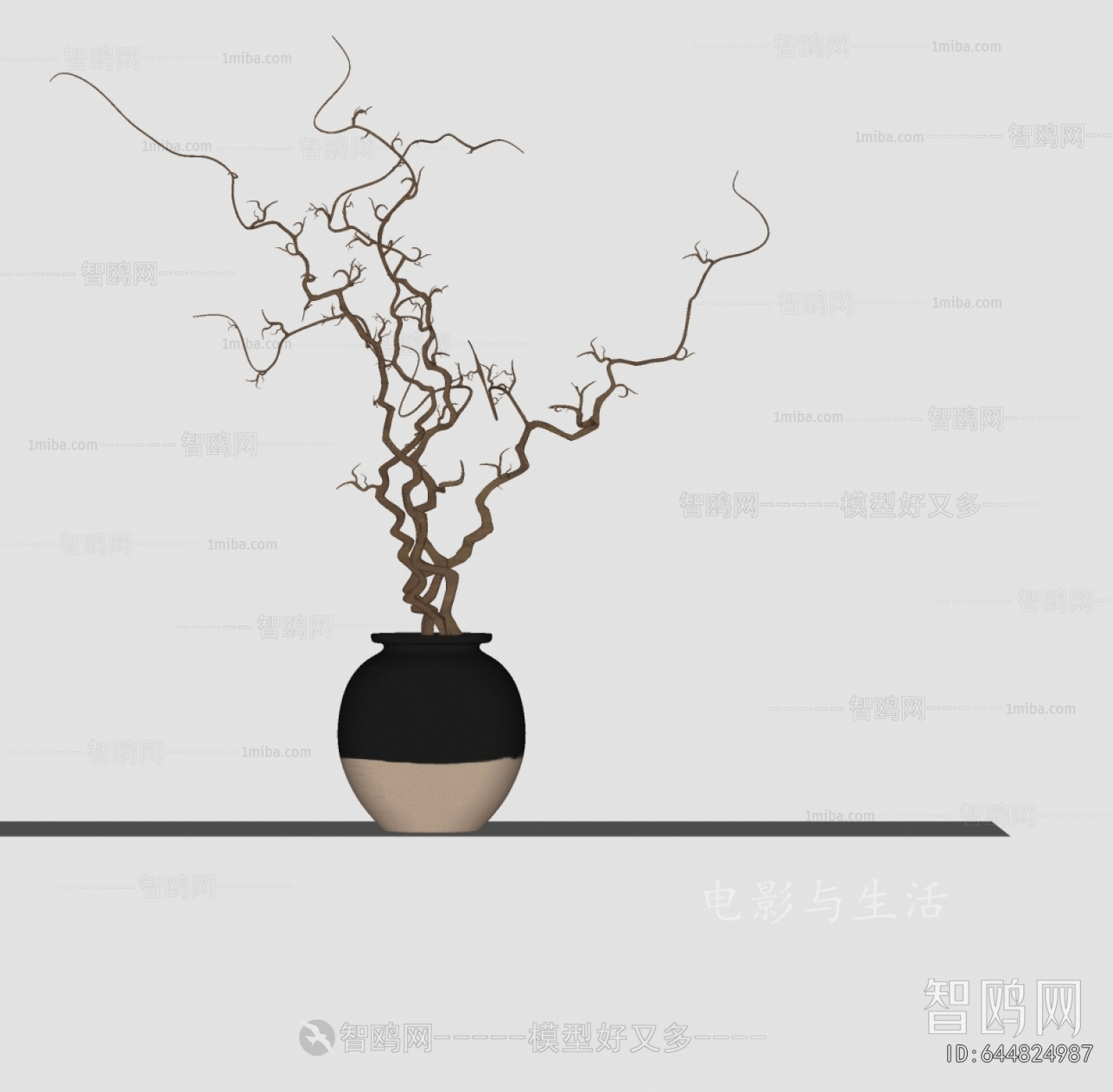 Wabi-sabi Style Dried Branch