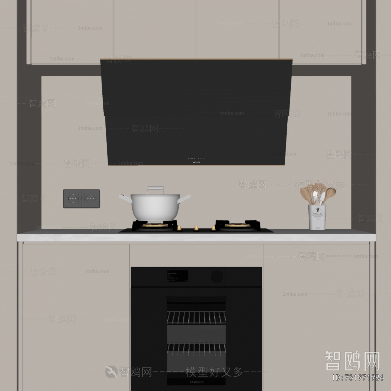 Modern Kitchen Electric Gas Range