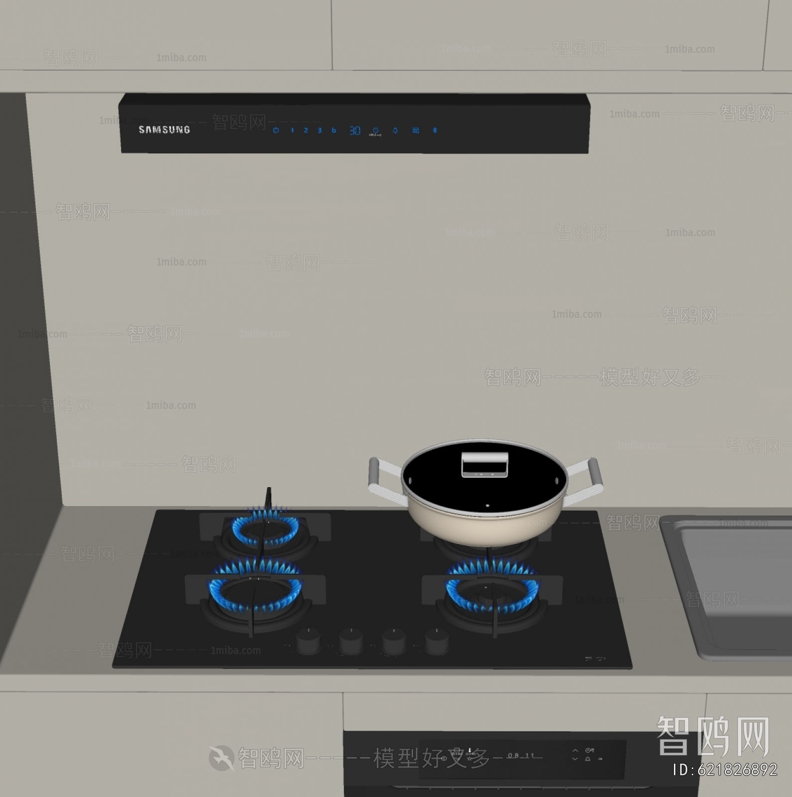 Modern Kitchen Electric Gas Range