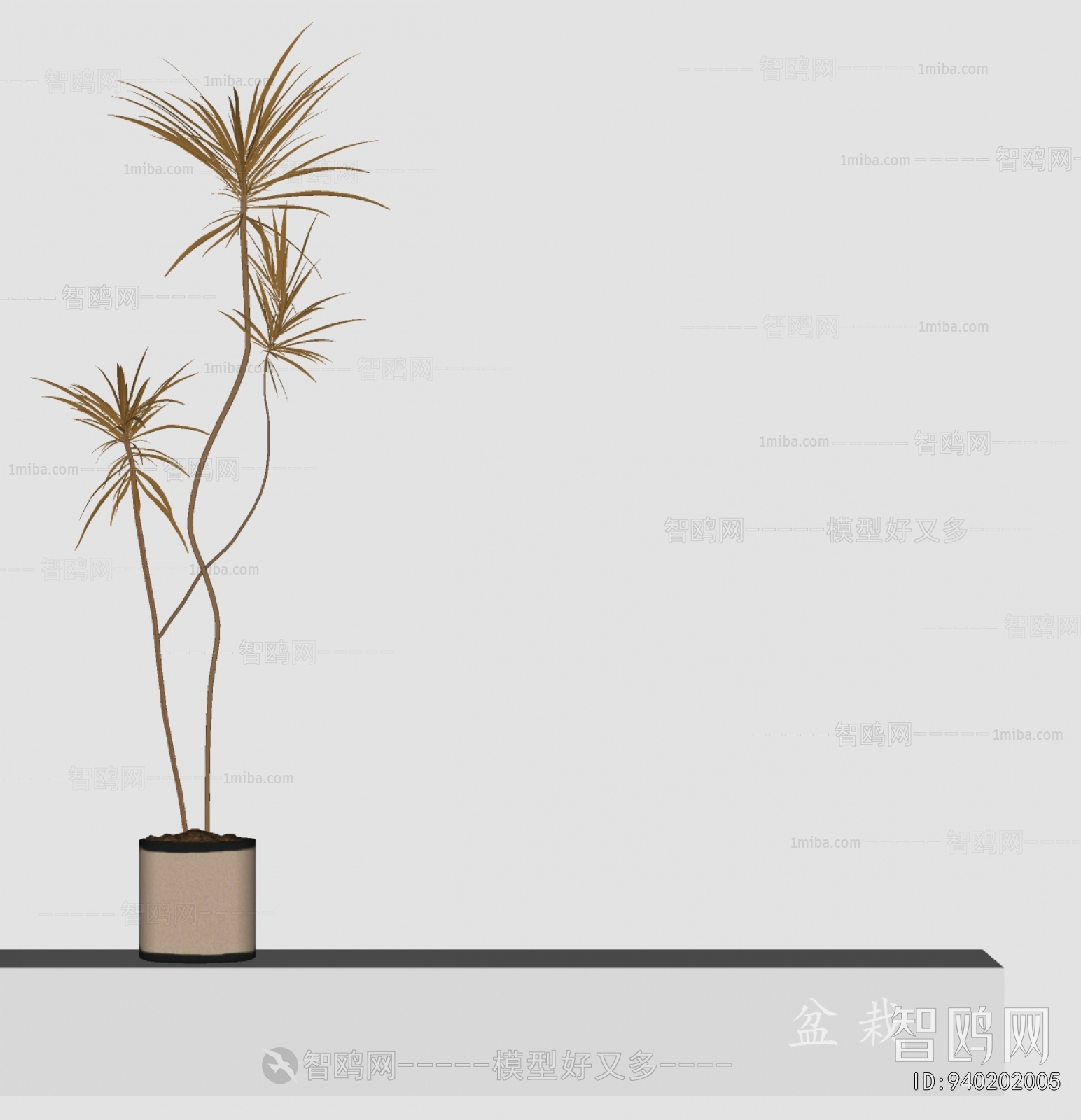 Modern Ground Green Plant Potted Plants