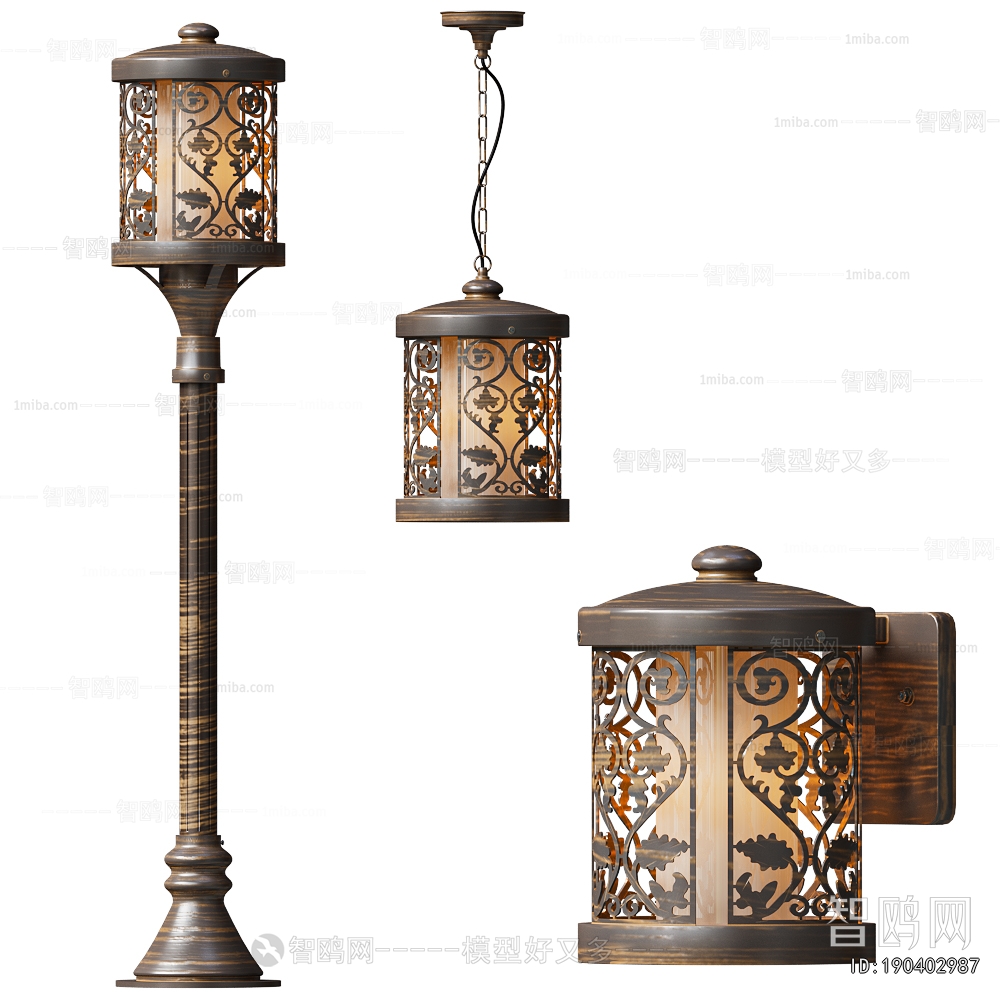 Industrial Style Outdoor Light