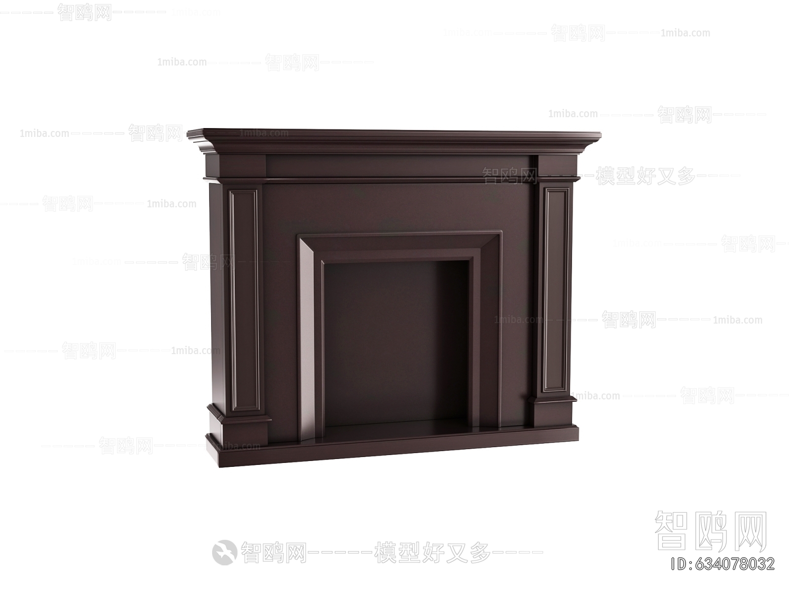 Simple European Style Fireplace