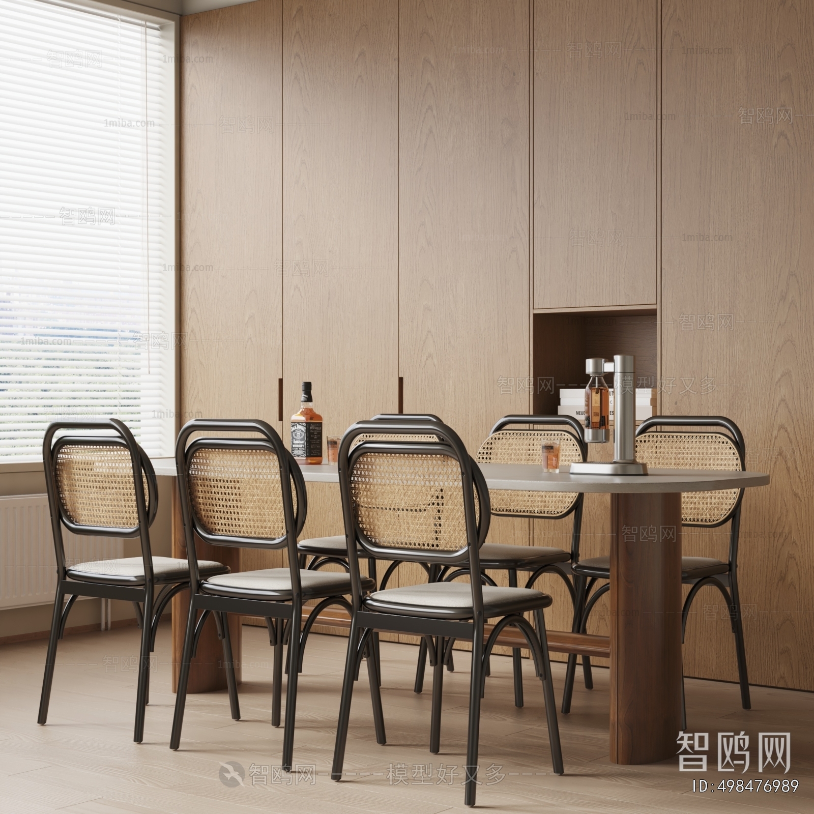 Wabi-sabi Style Dining Table And Chairs