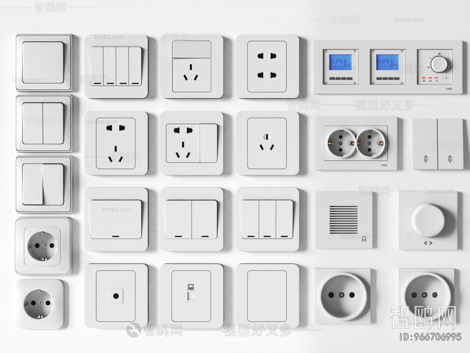 Modern Switch Socket Panel