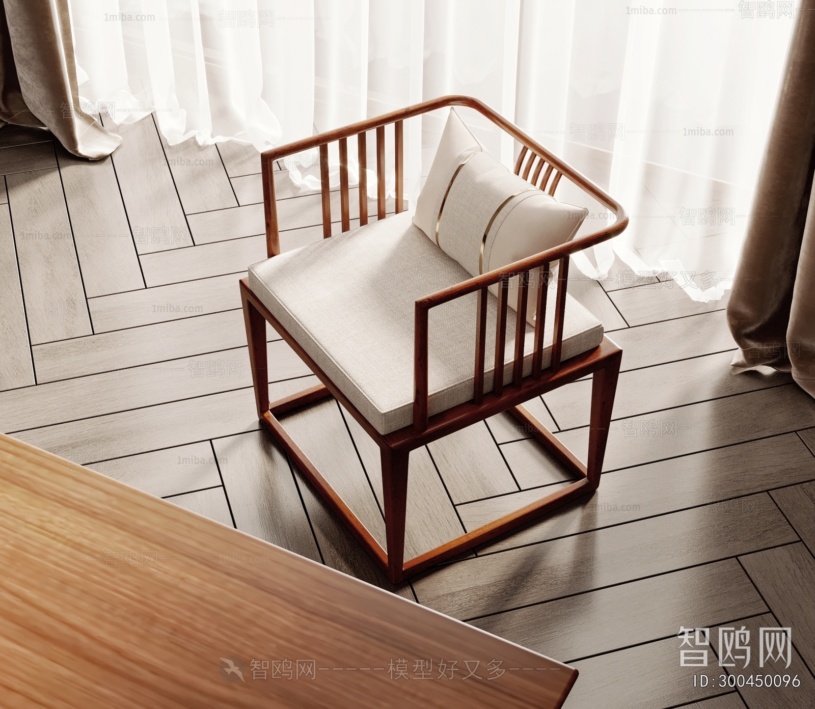 New Chinese Style Lounge Chair