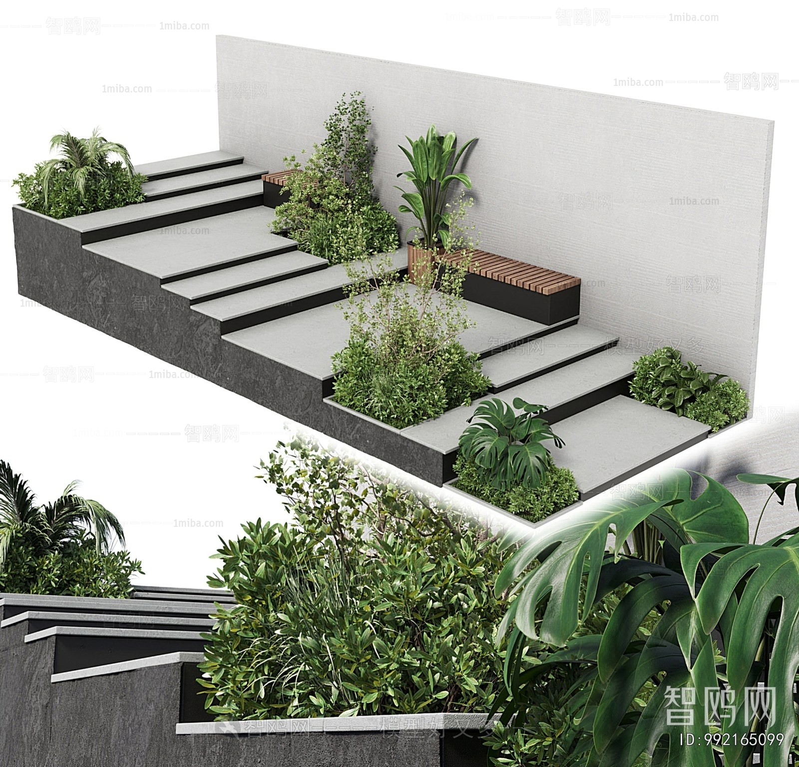 Modern Courtyard/landscape