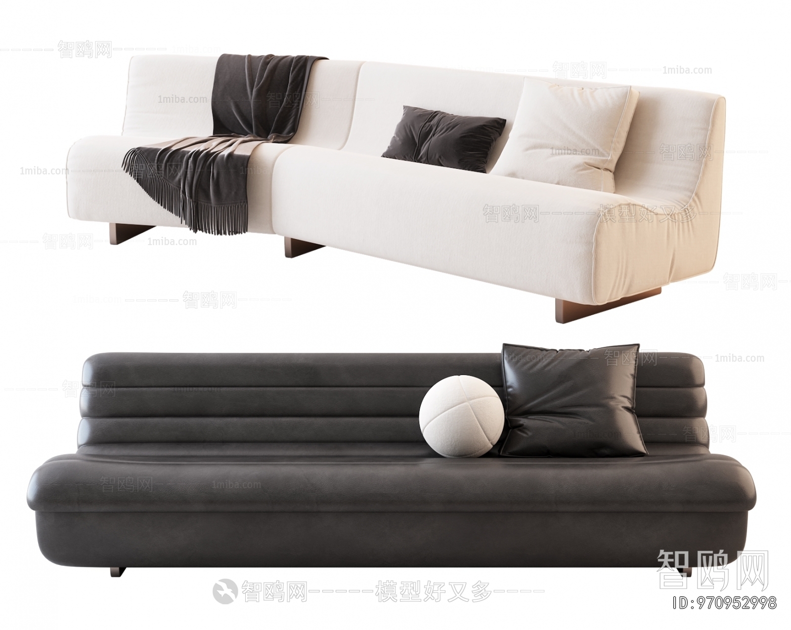 Modern Multi Person Sofa