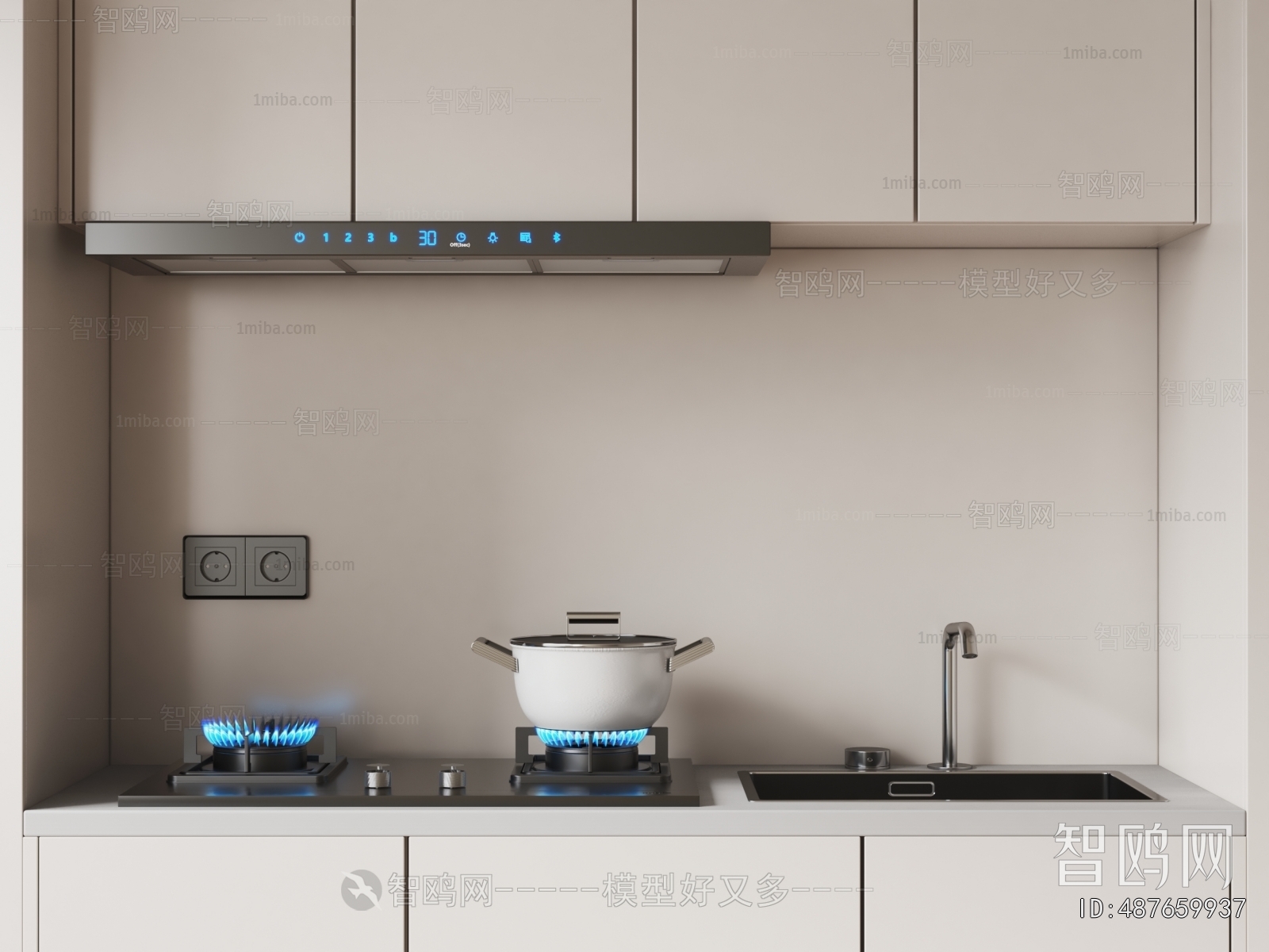 Modern Kitchen Electric Gas Range