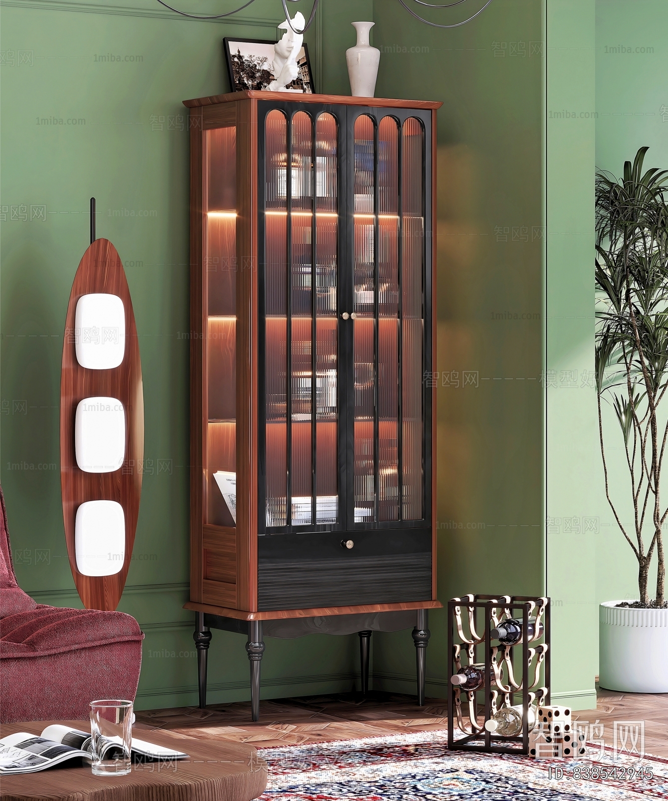 French Style Wine Cabinet