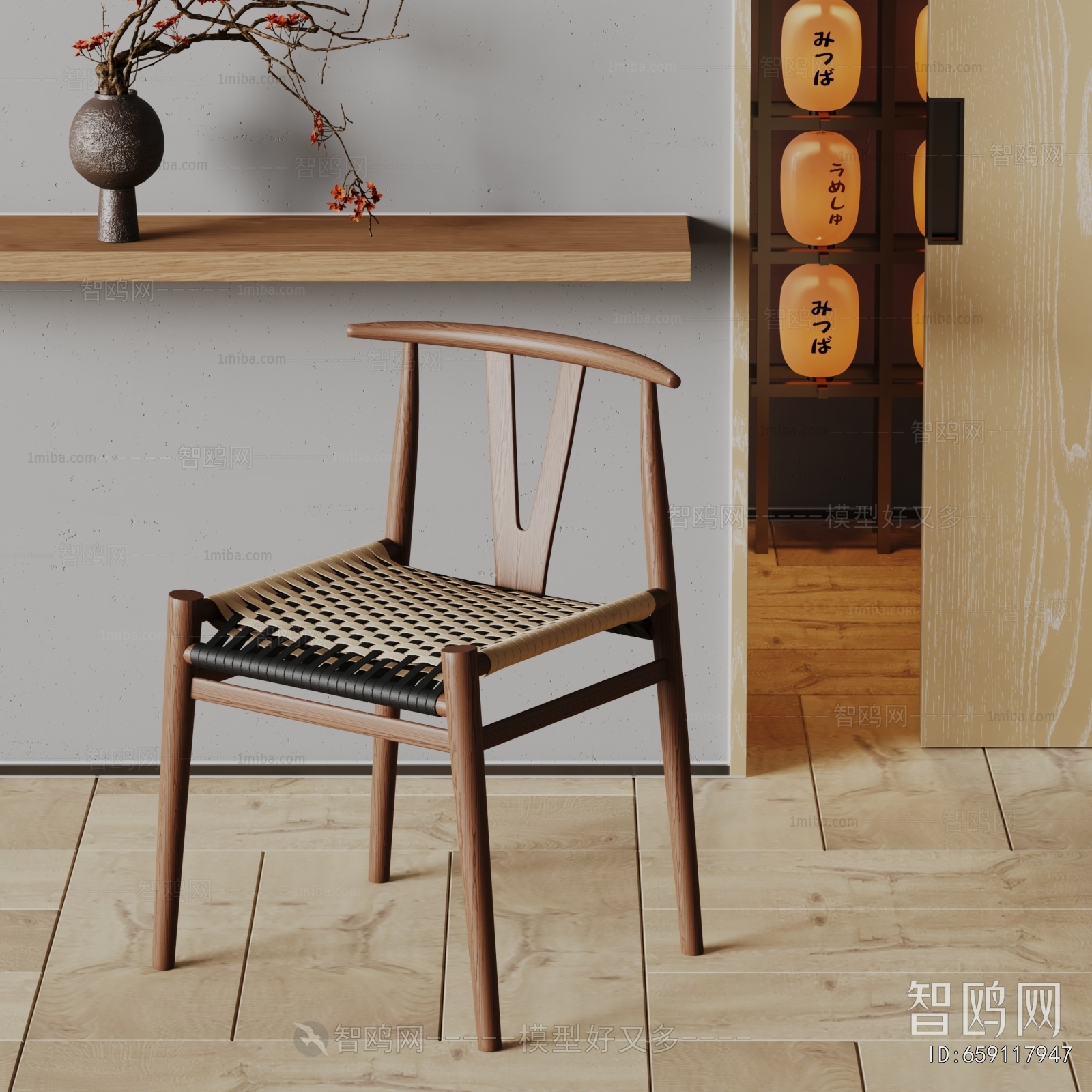 Wabi-sabi Style Single Chair