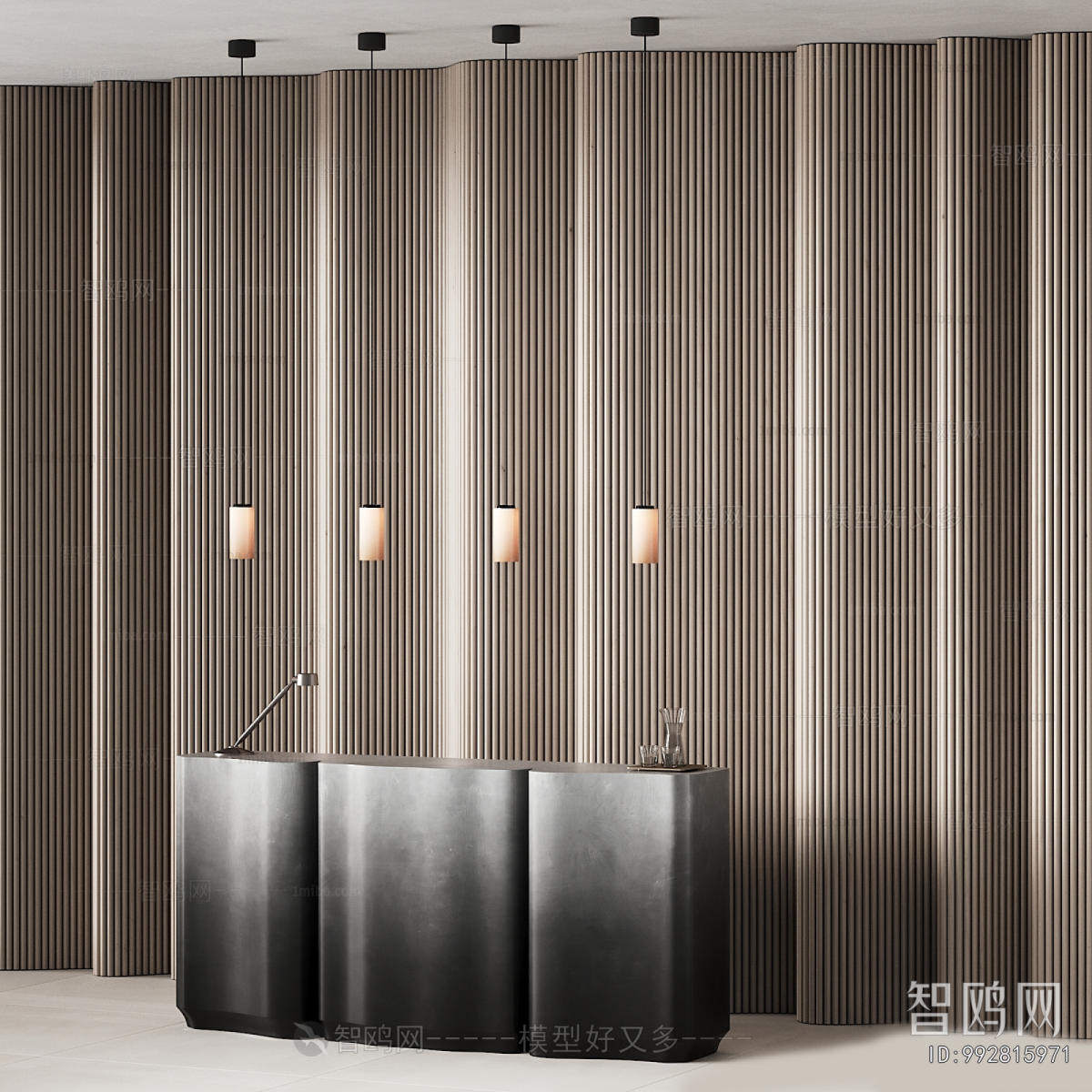 Modern Office Reception Desk