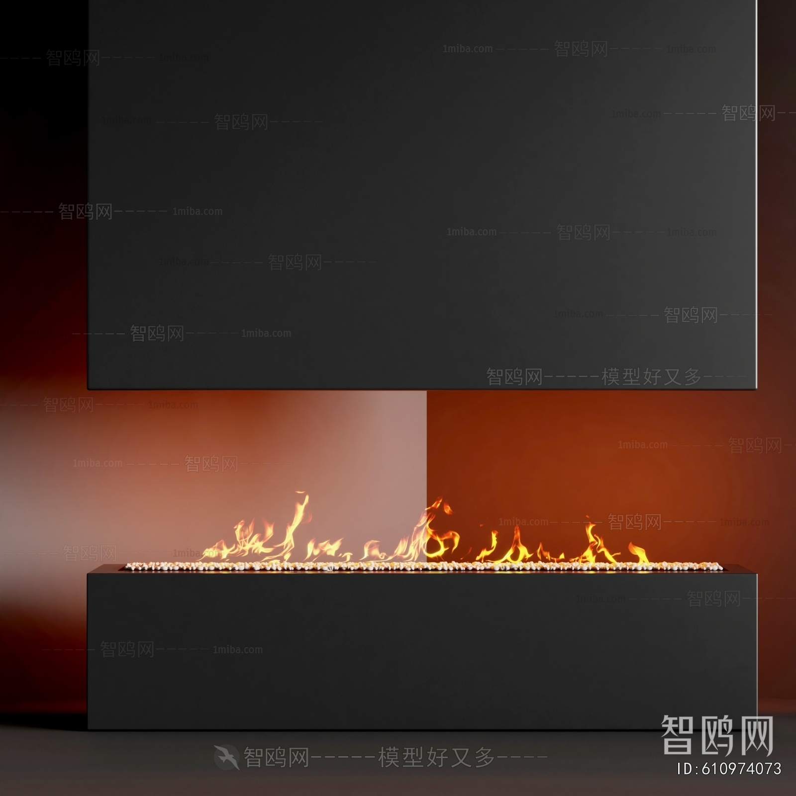 Modern Electronic Fireplace