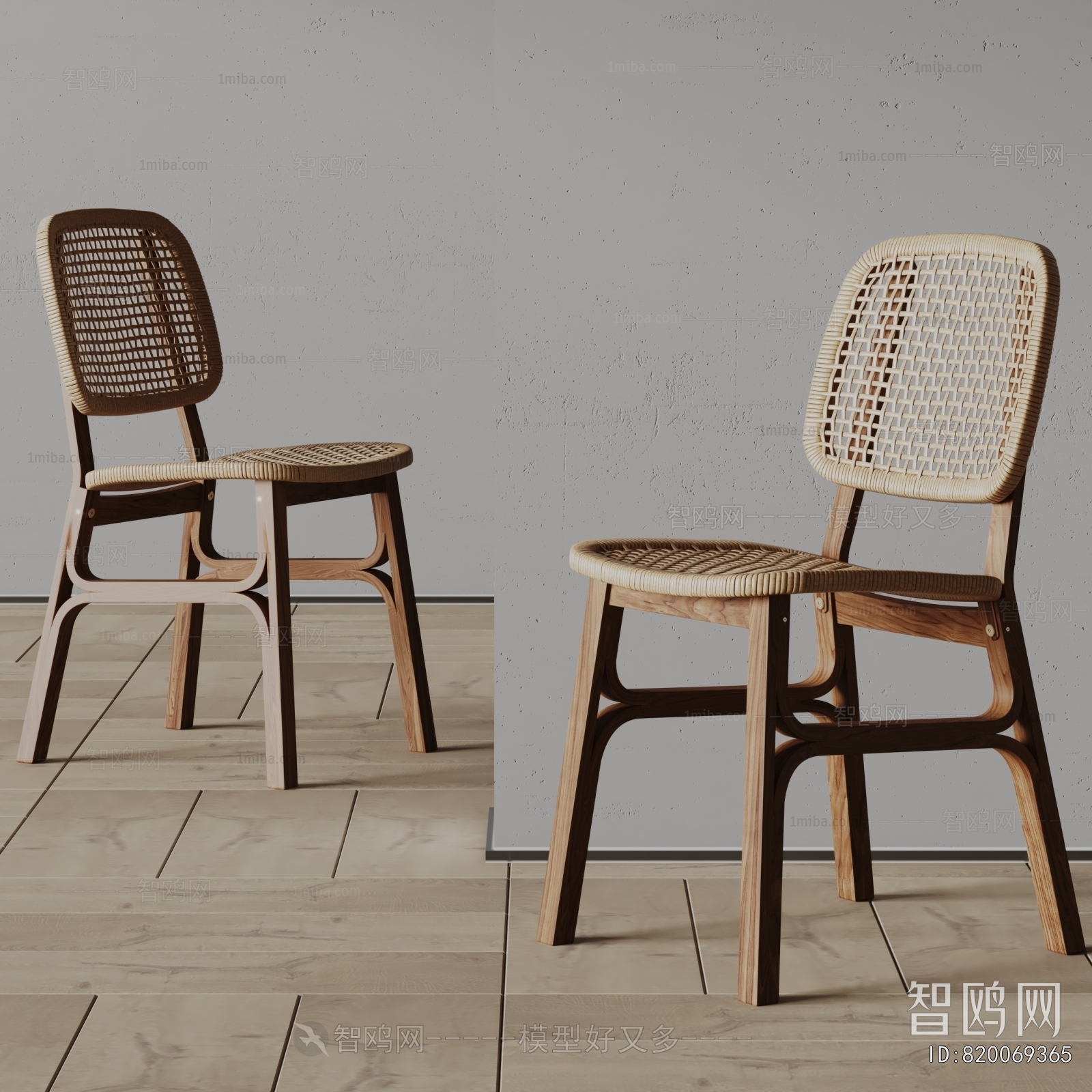 Wabi-sabi Style Single Chair