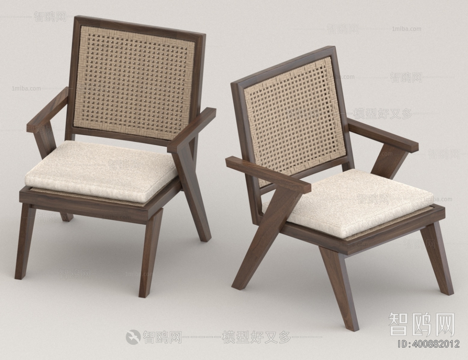 Wabi-sabi Style Lounge Chair