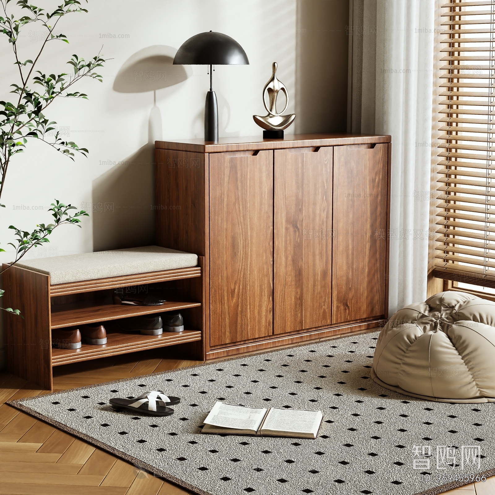 Modern Shoe Cabinet