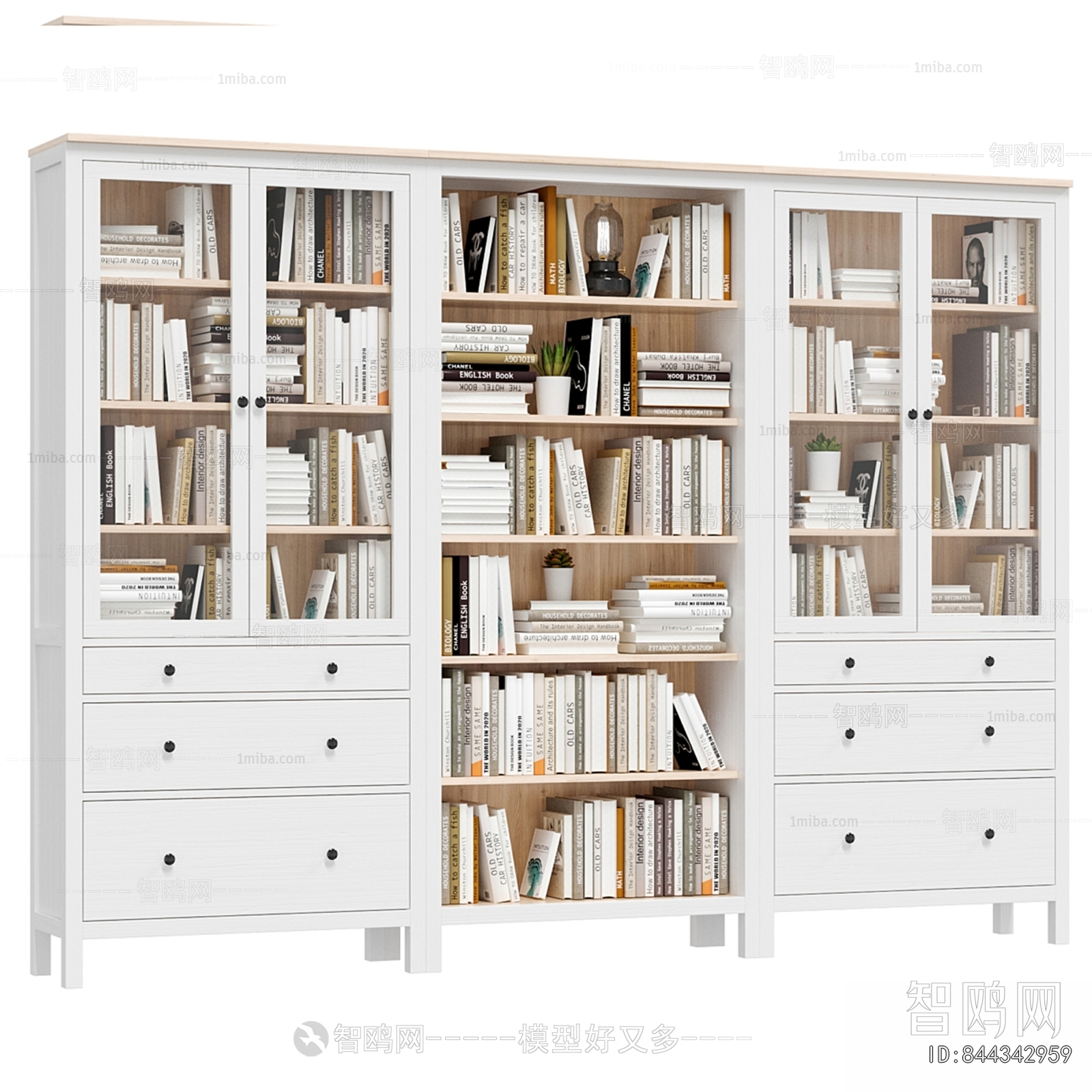 Simple European Style Bookcase