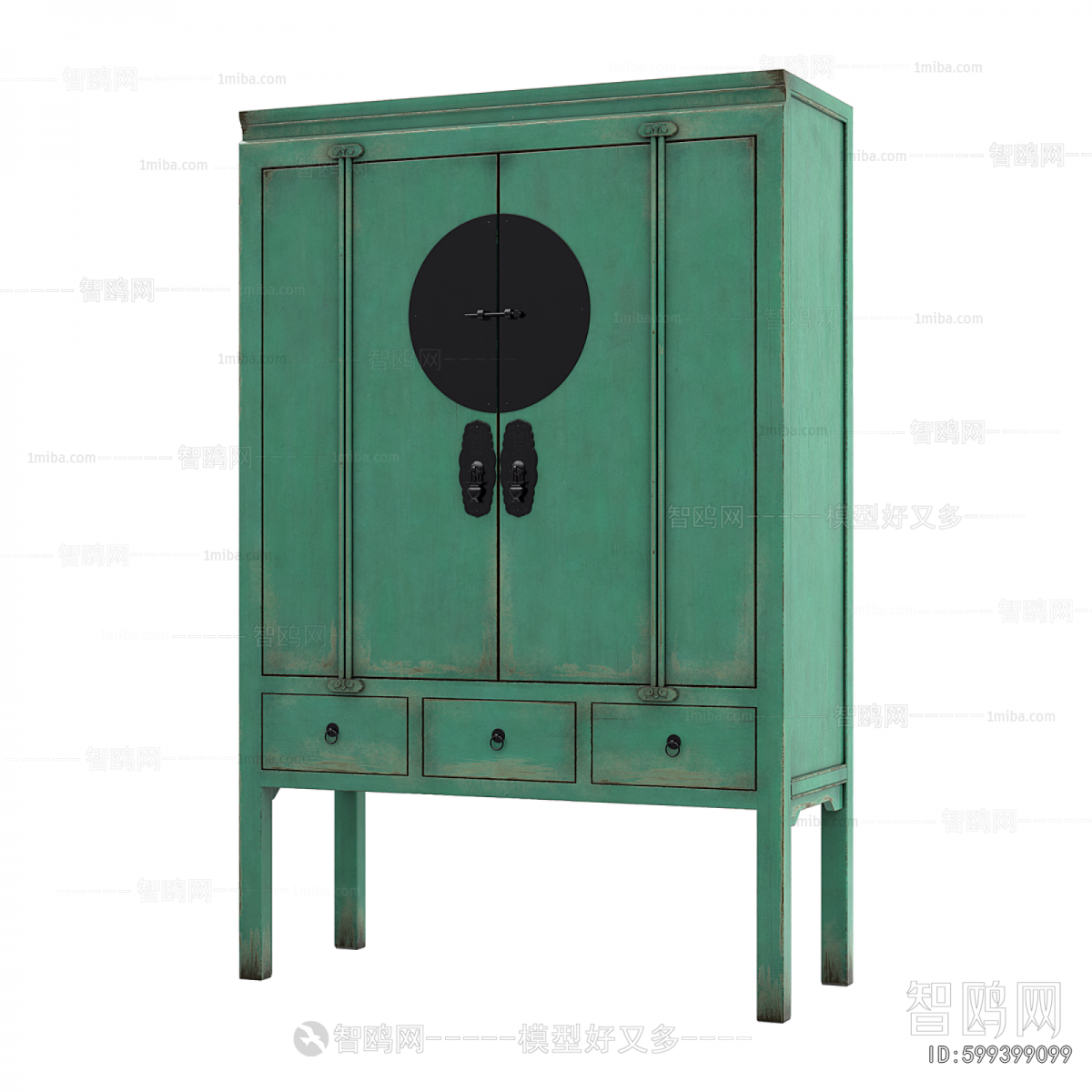 New Chinese Style Side Cabinet