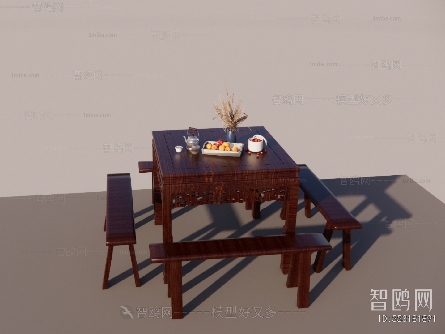 Chinese Style Dining Table And Chairs