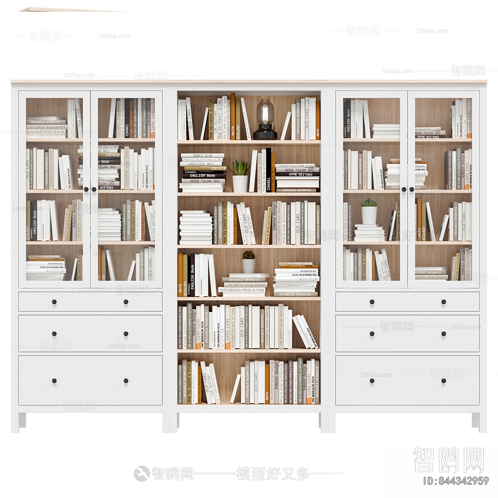 Simple European Style Bookcase