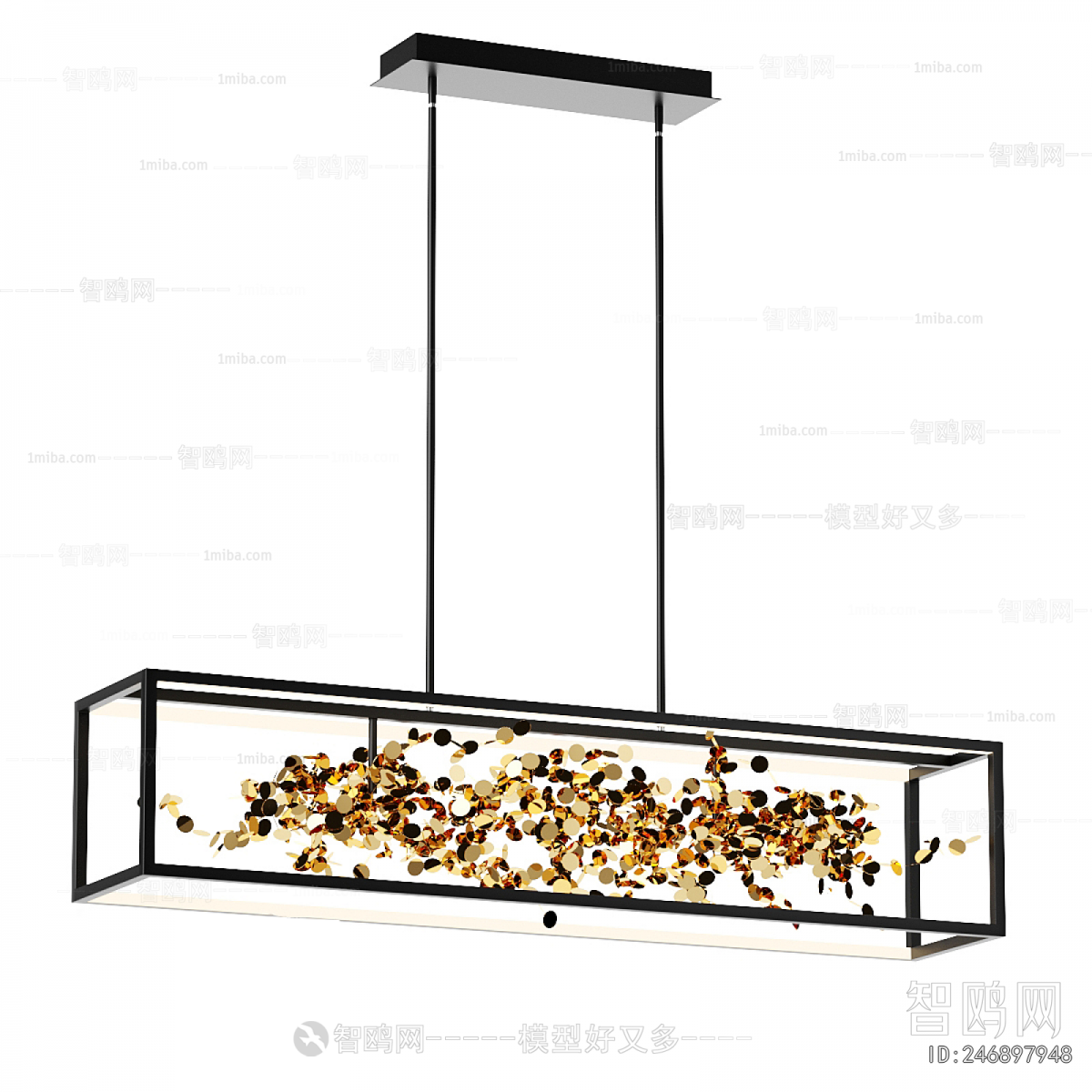 Modern Long Chandelier