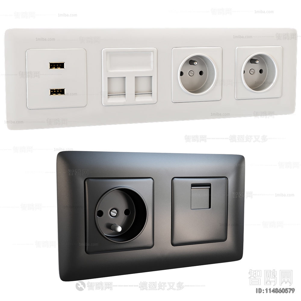 Modern Switch Socket Panel