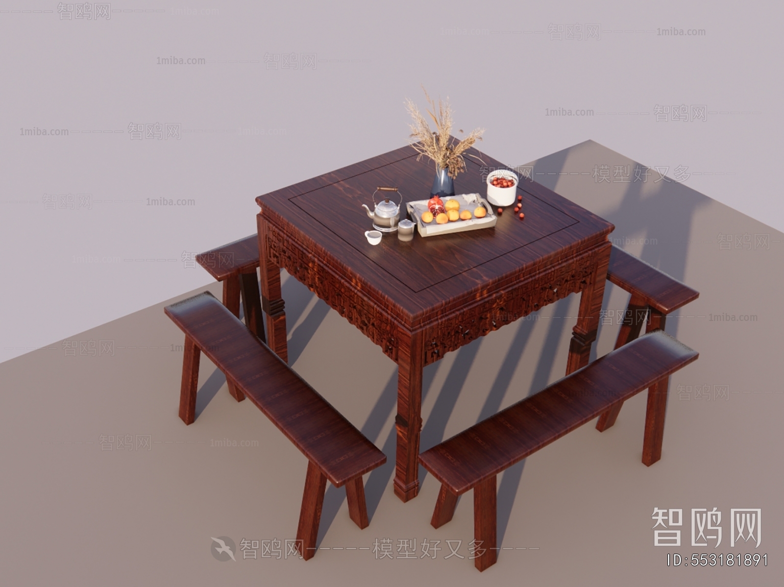 Chinese Style Dining Table And Chairs