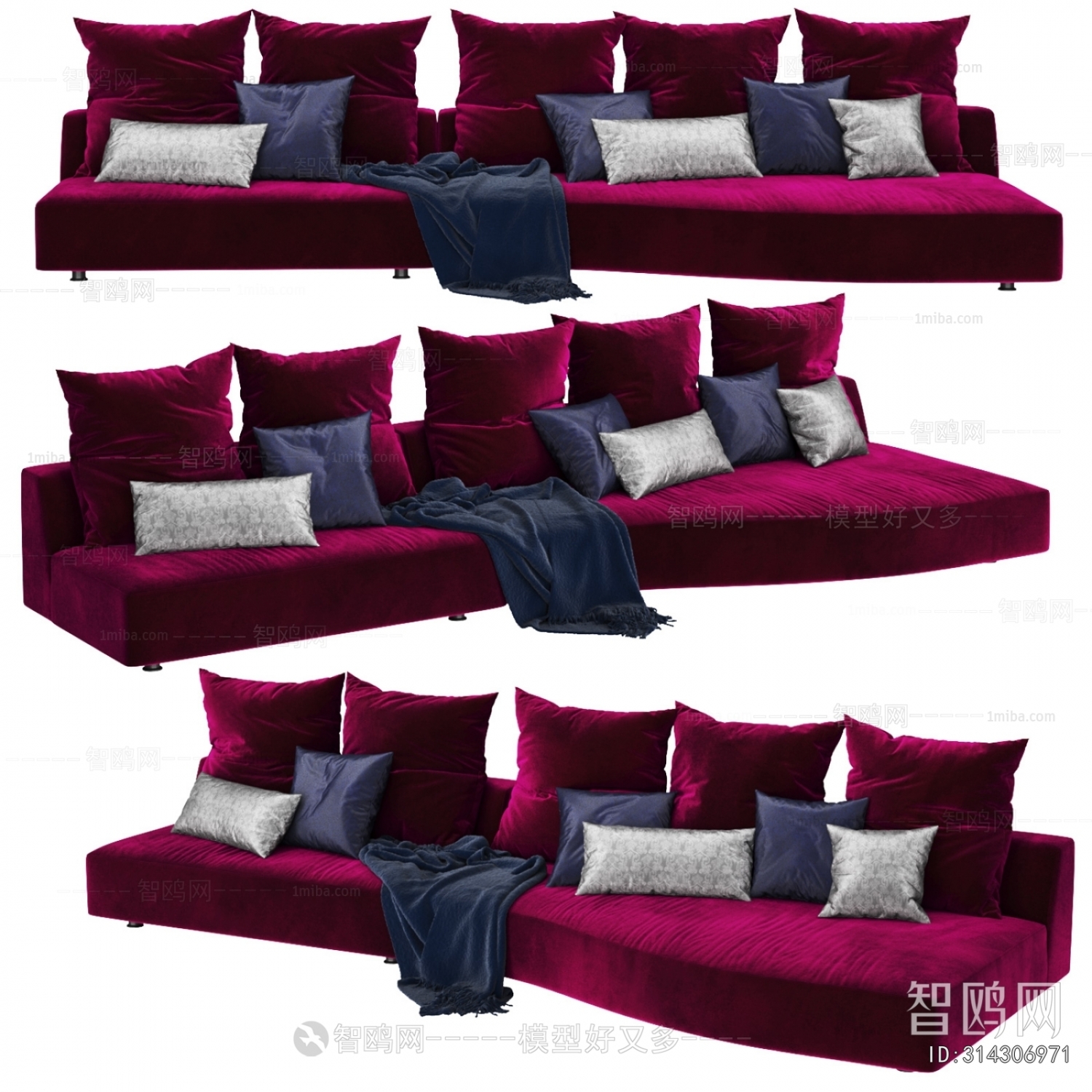 Modern Multi Person Sofa