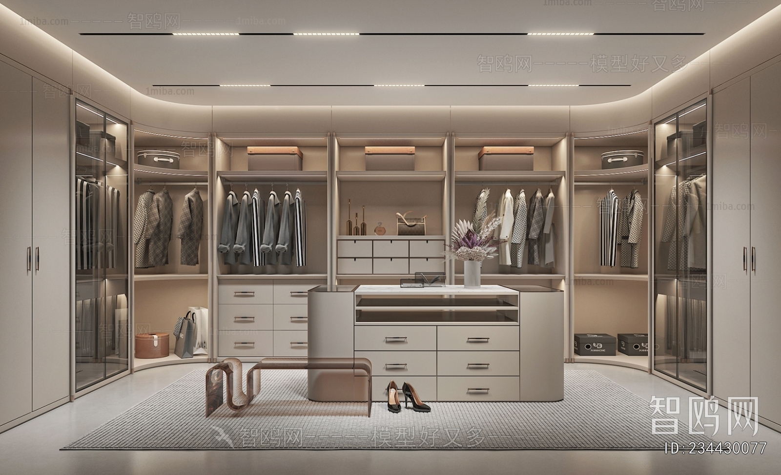 Modern Clothes Storage Area