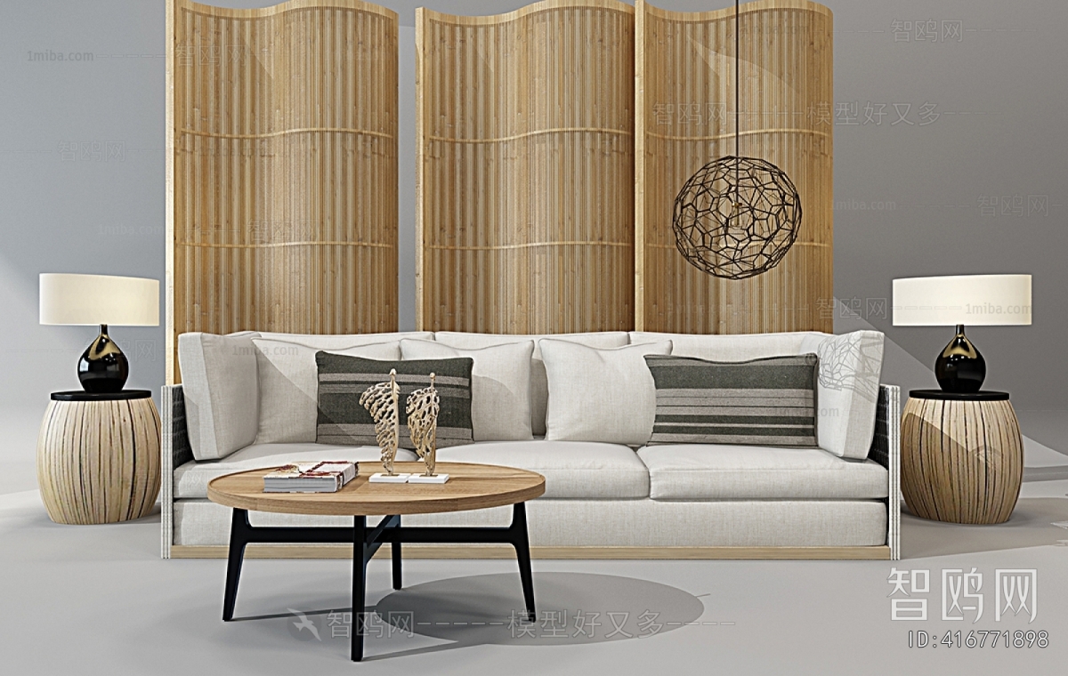 Southeast Asian Style Sofa Combination