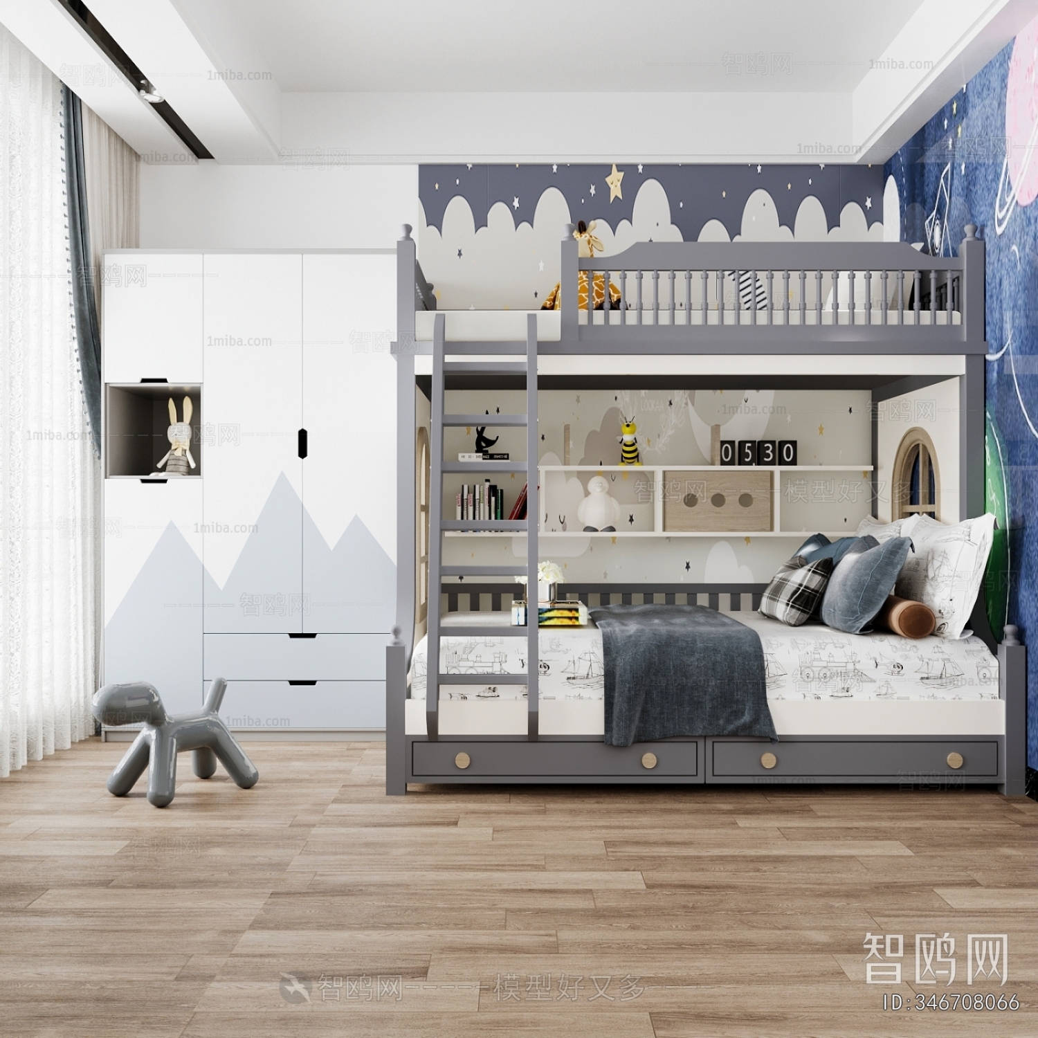 Modern Boy's Room And Son's Room