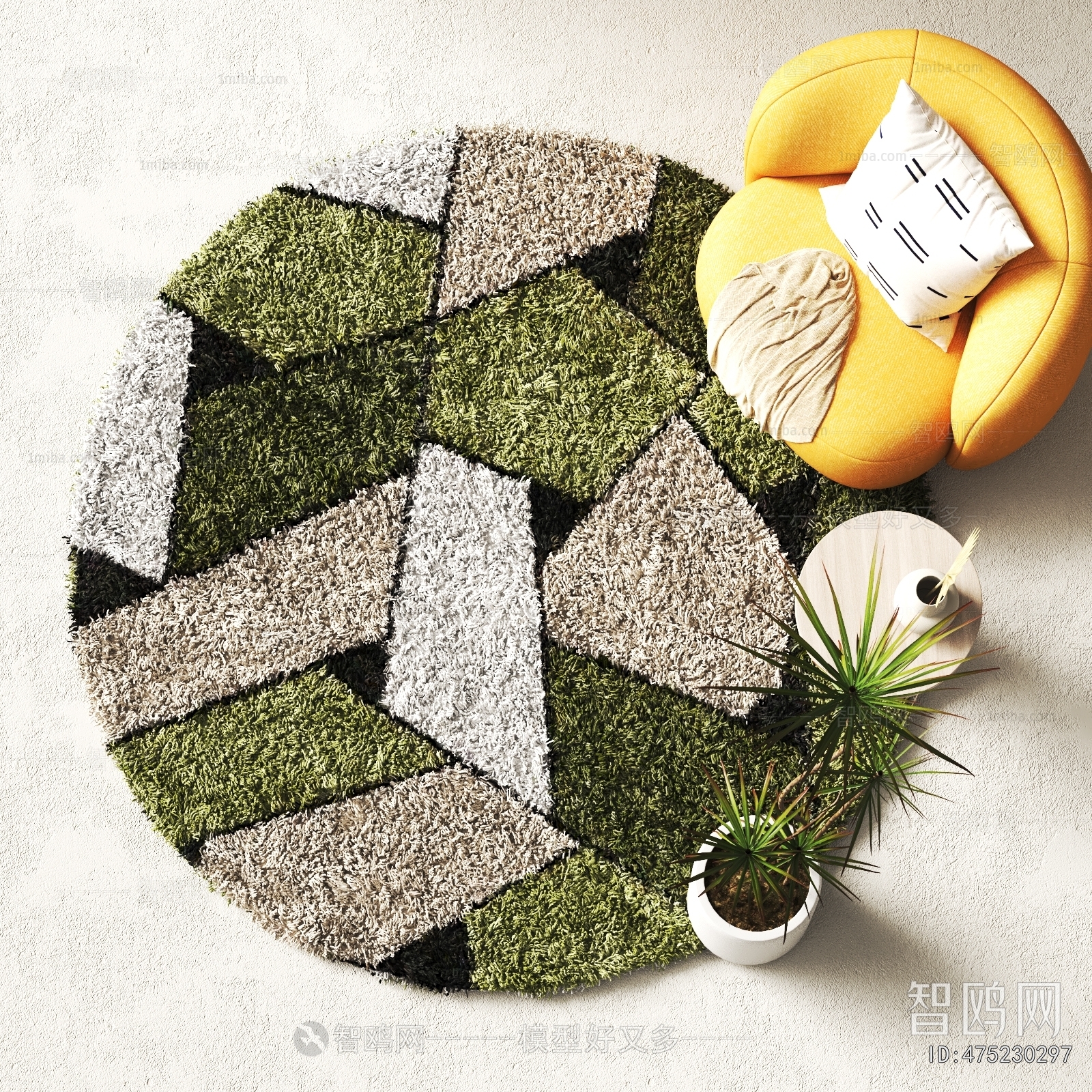 Modern Circular Carpet