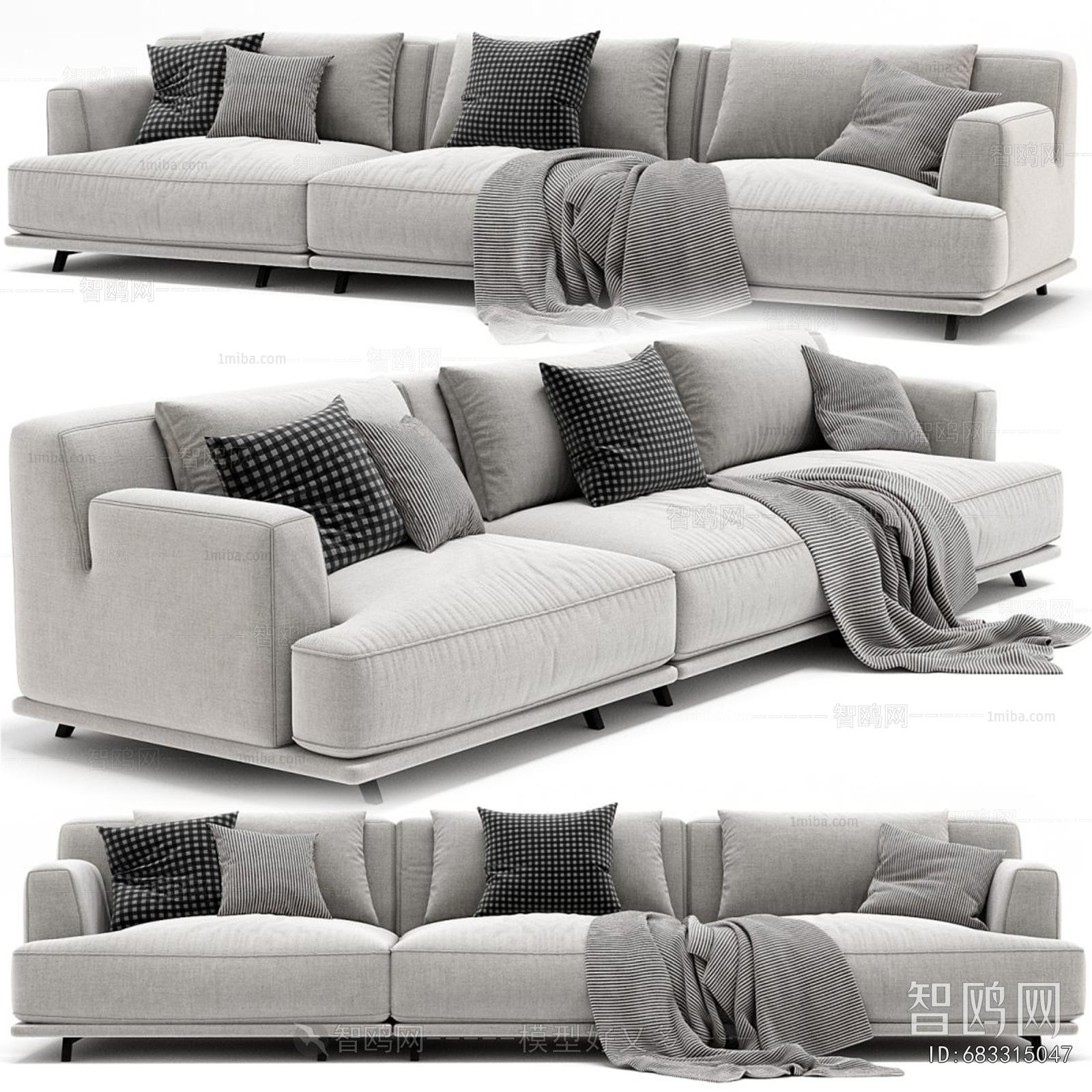 Modern Multi Person Sofa