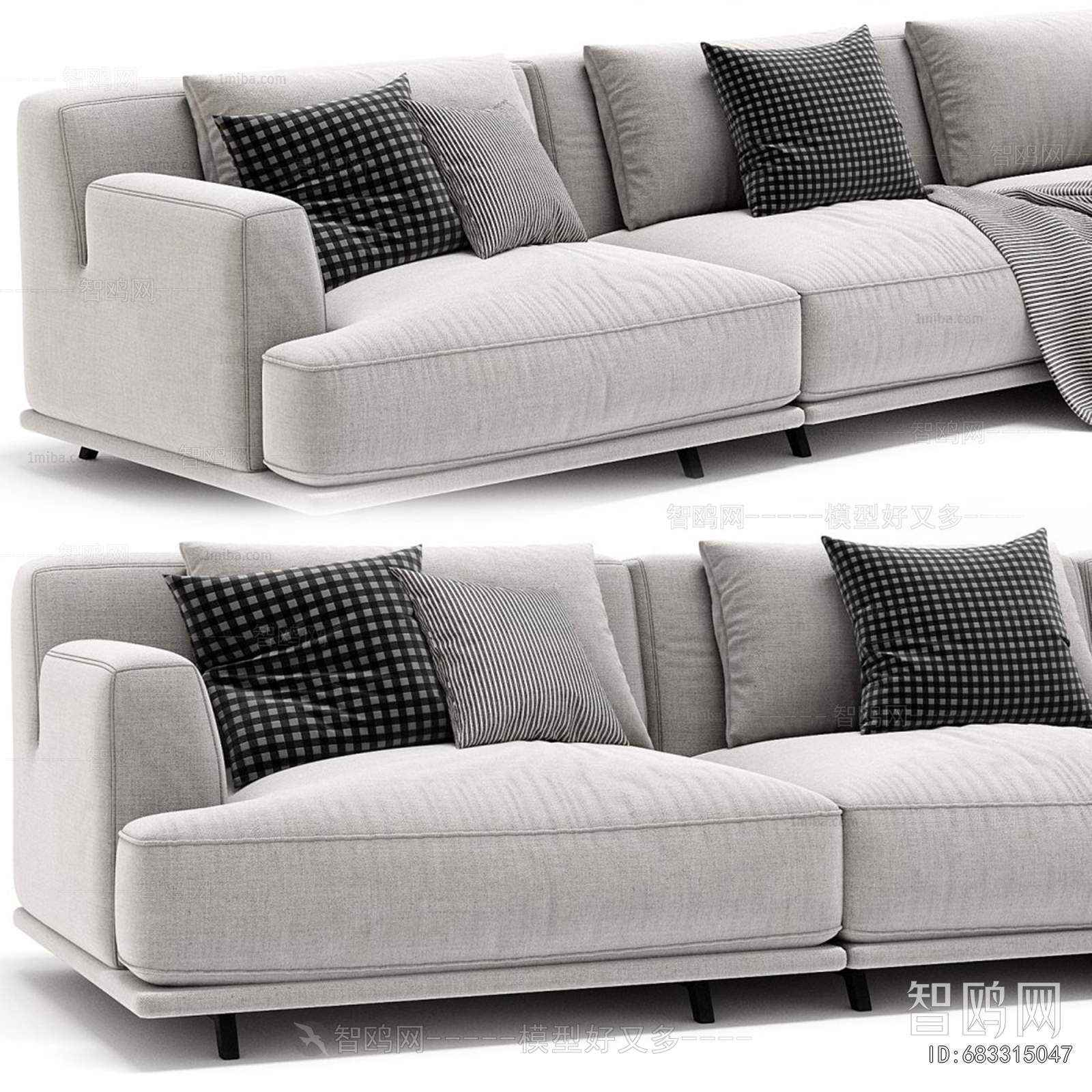 Modern Multi Person Sofa