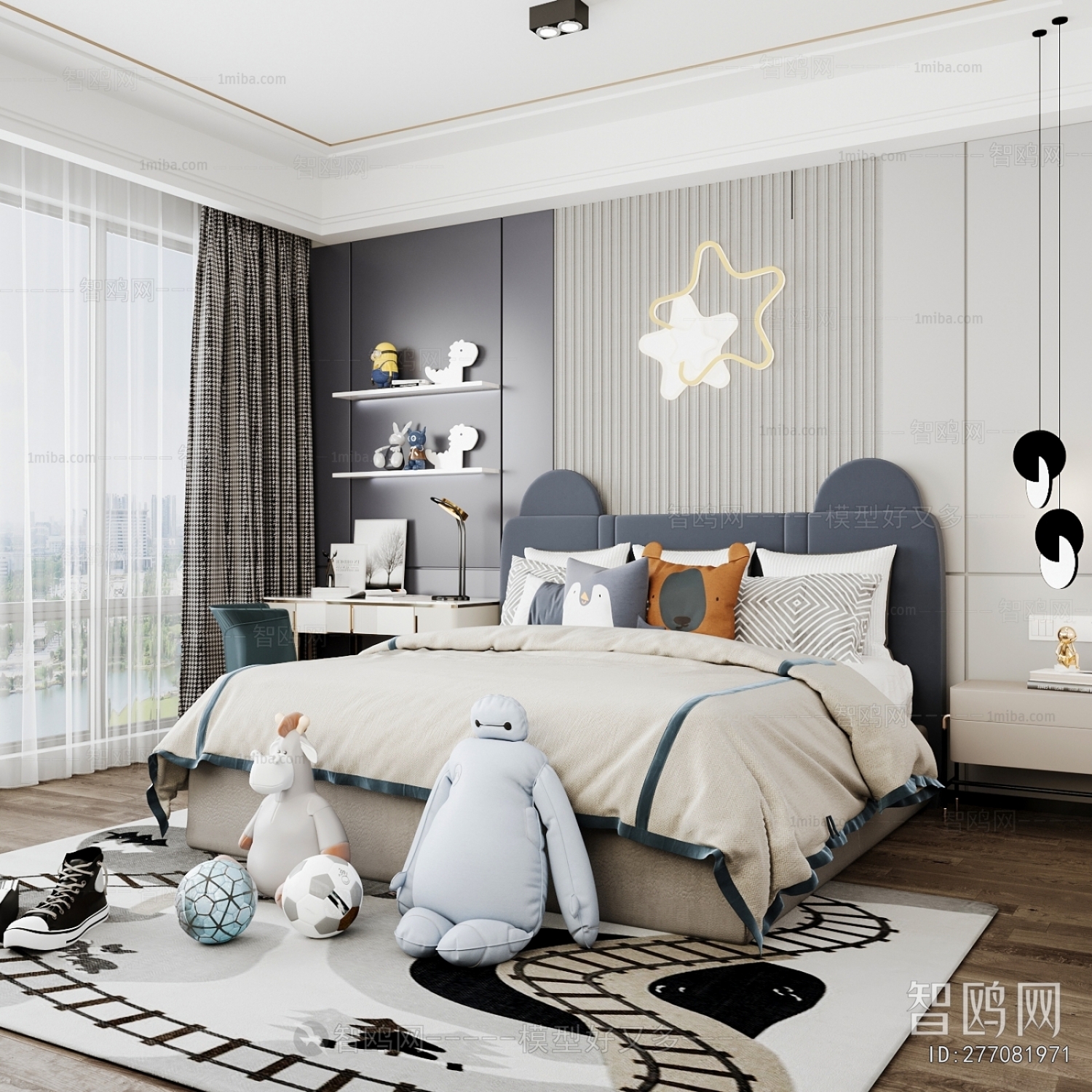 Modern Boy's Room And Son's Room