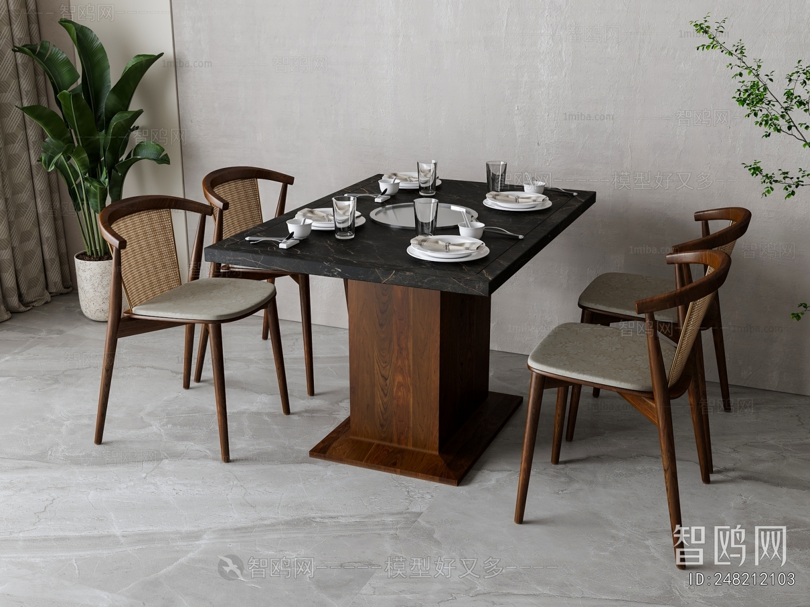 New Chinese Style Dining Table And Chairs