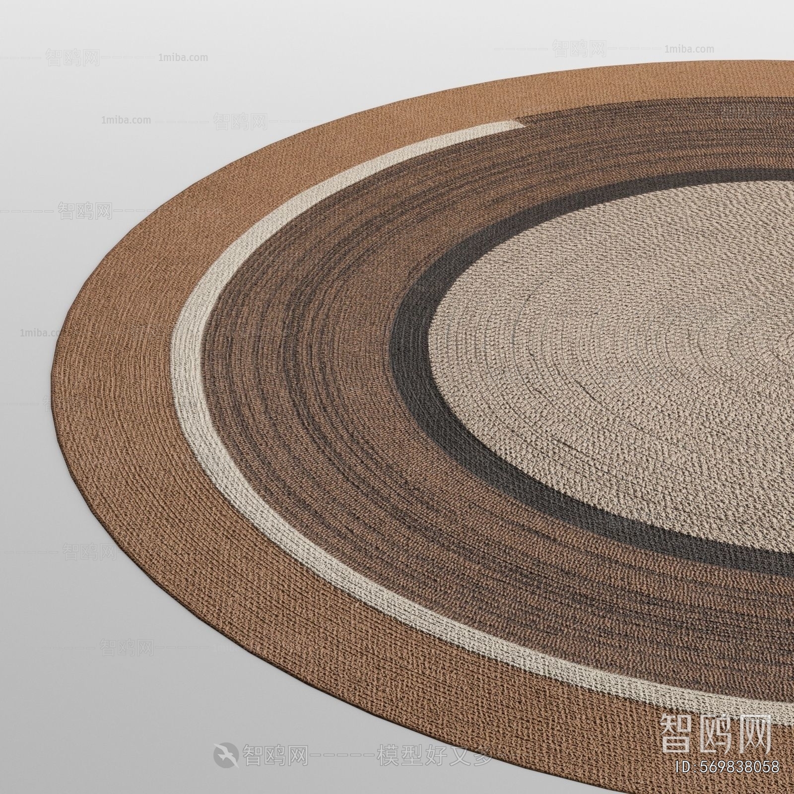 Wabi-sabi Style Circular Carpet