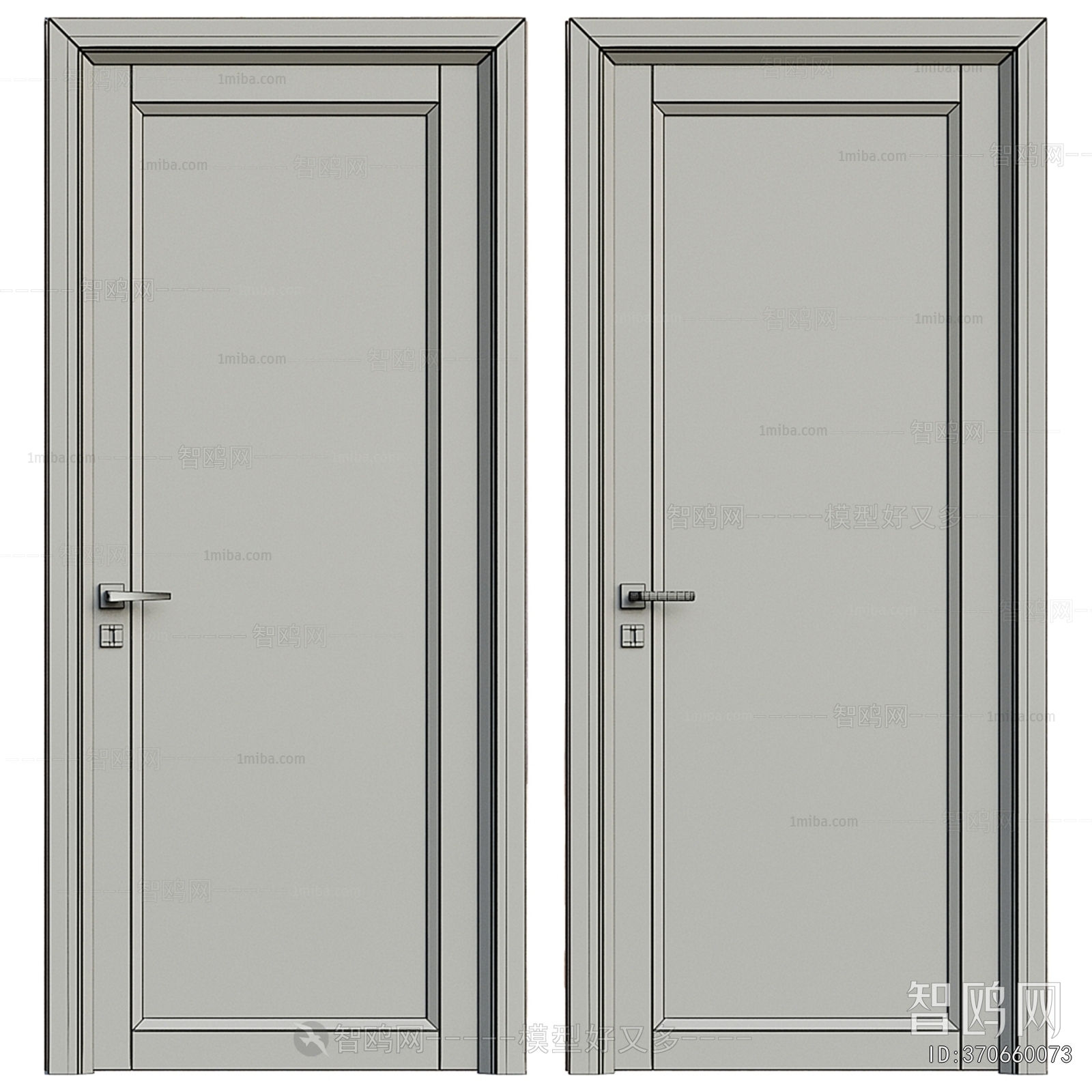 Simple European Style Single Door