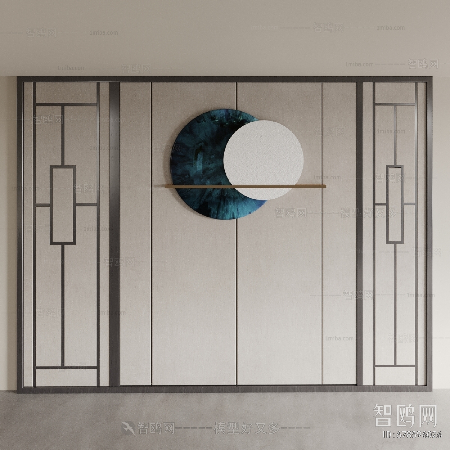 New Chinese Style TV Wall