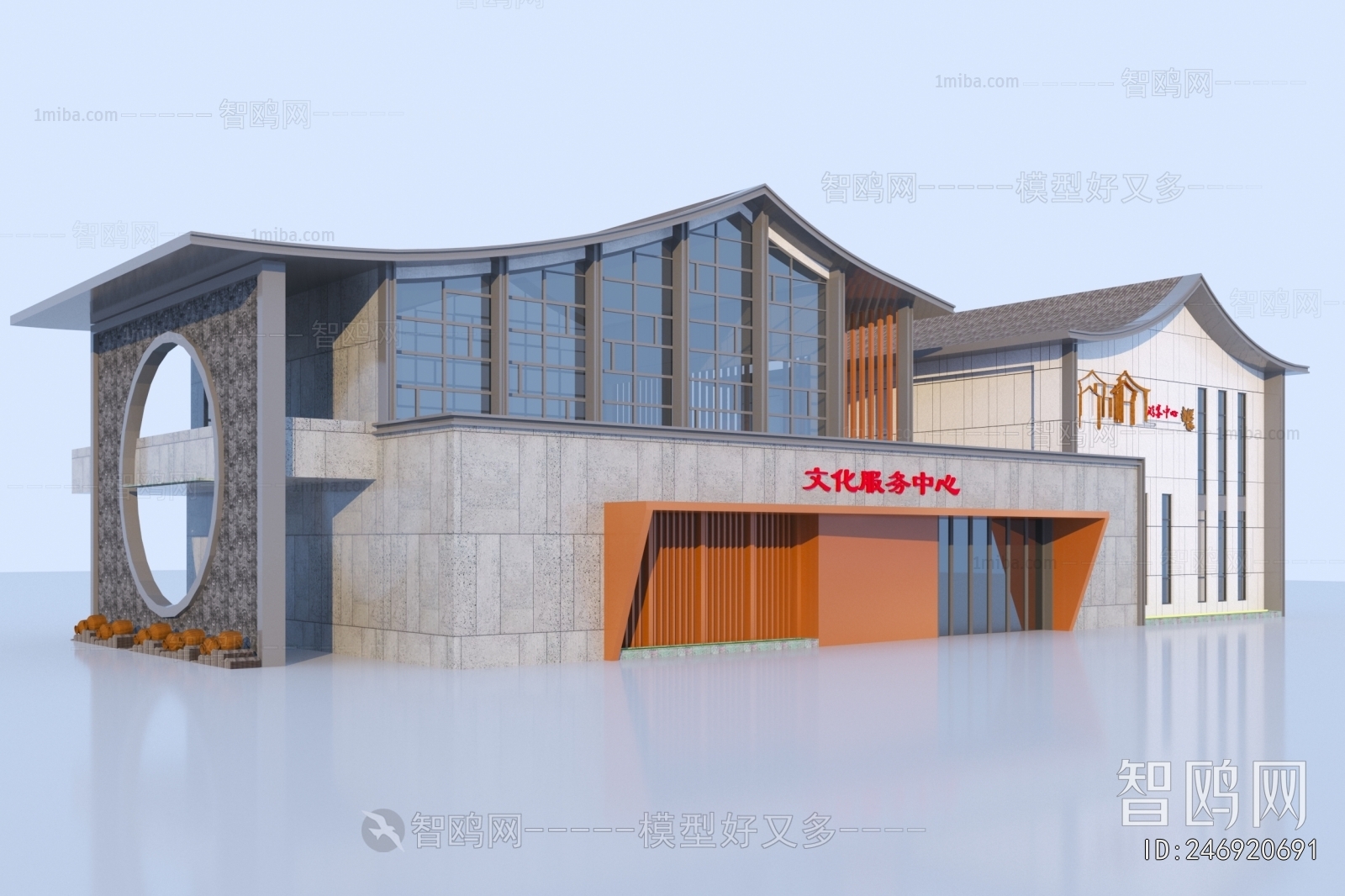 New Chinese Style Public Building