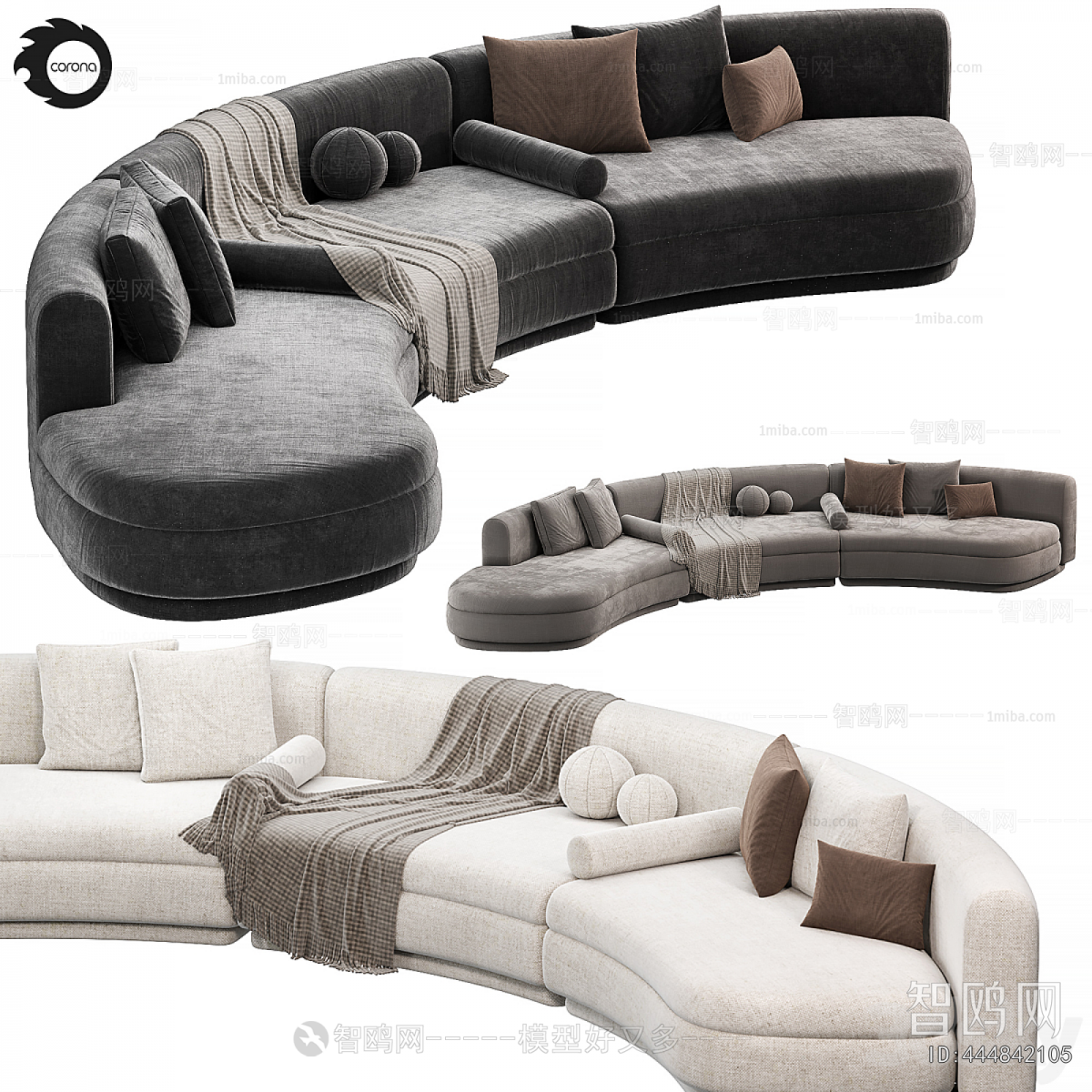 Modern Curved Sofa