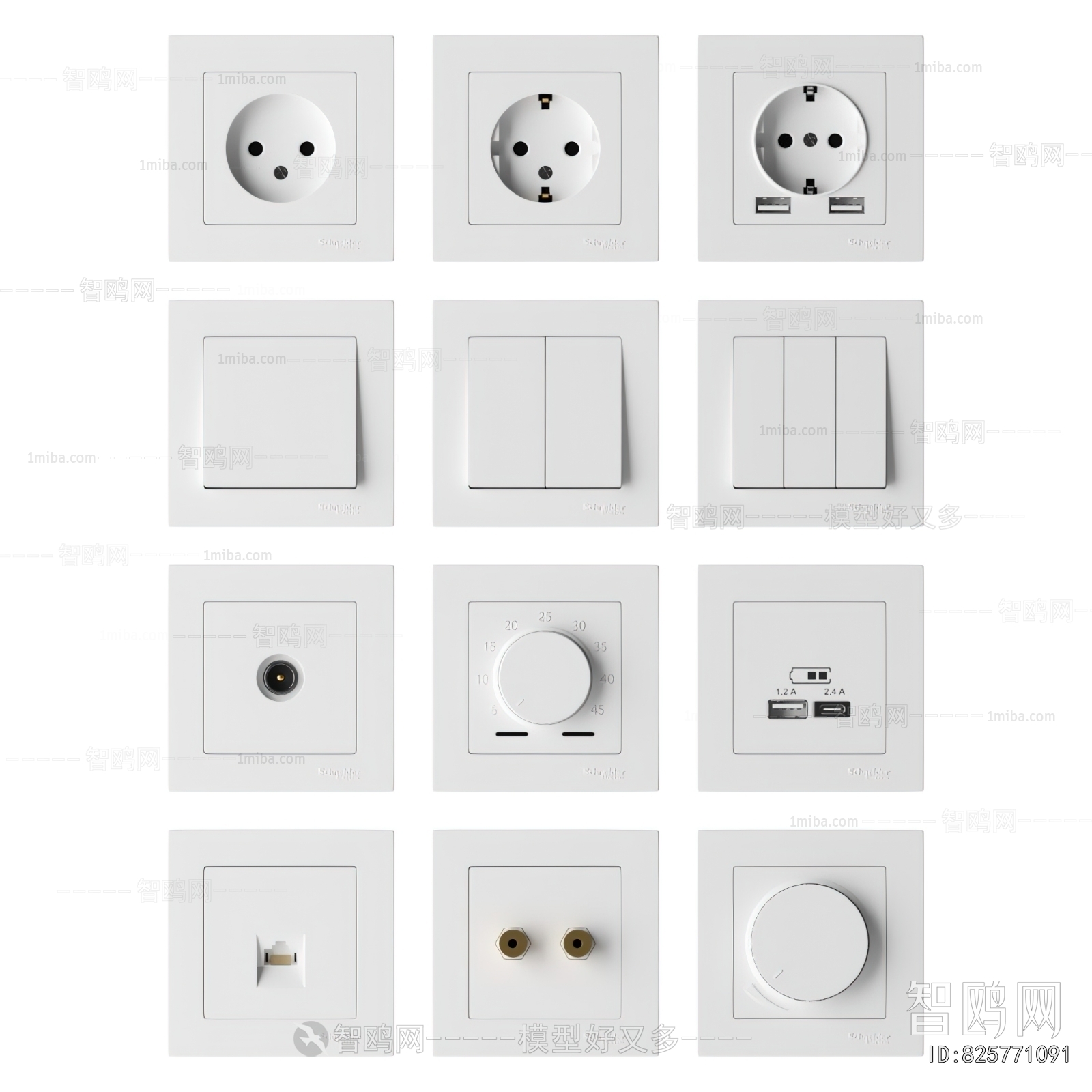 Modern Switch Socket Panel