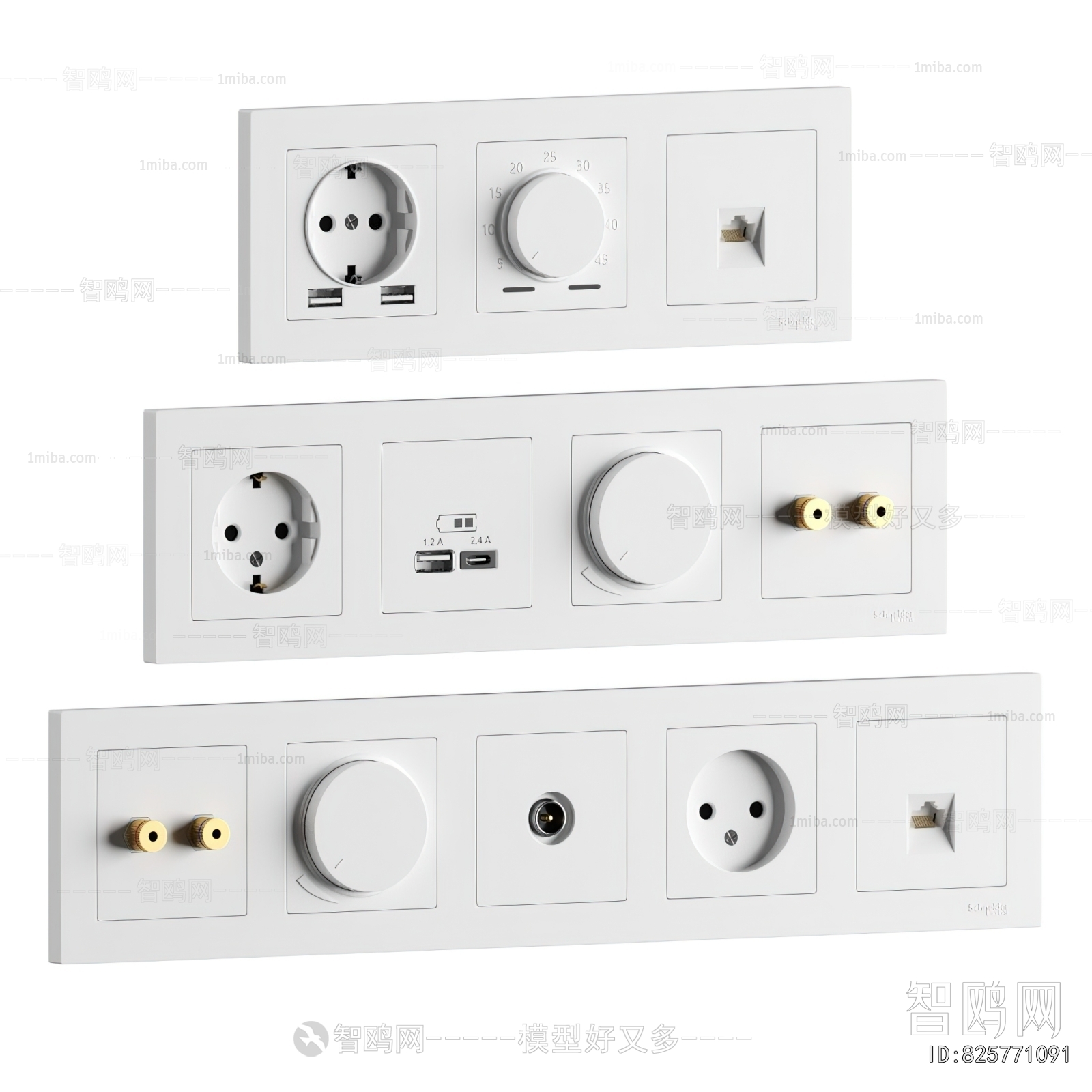 Modern Switch Socket Panel