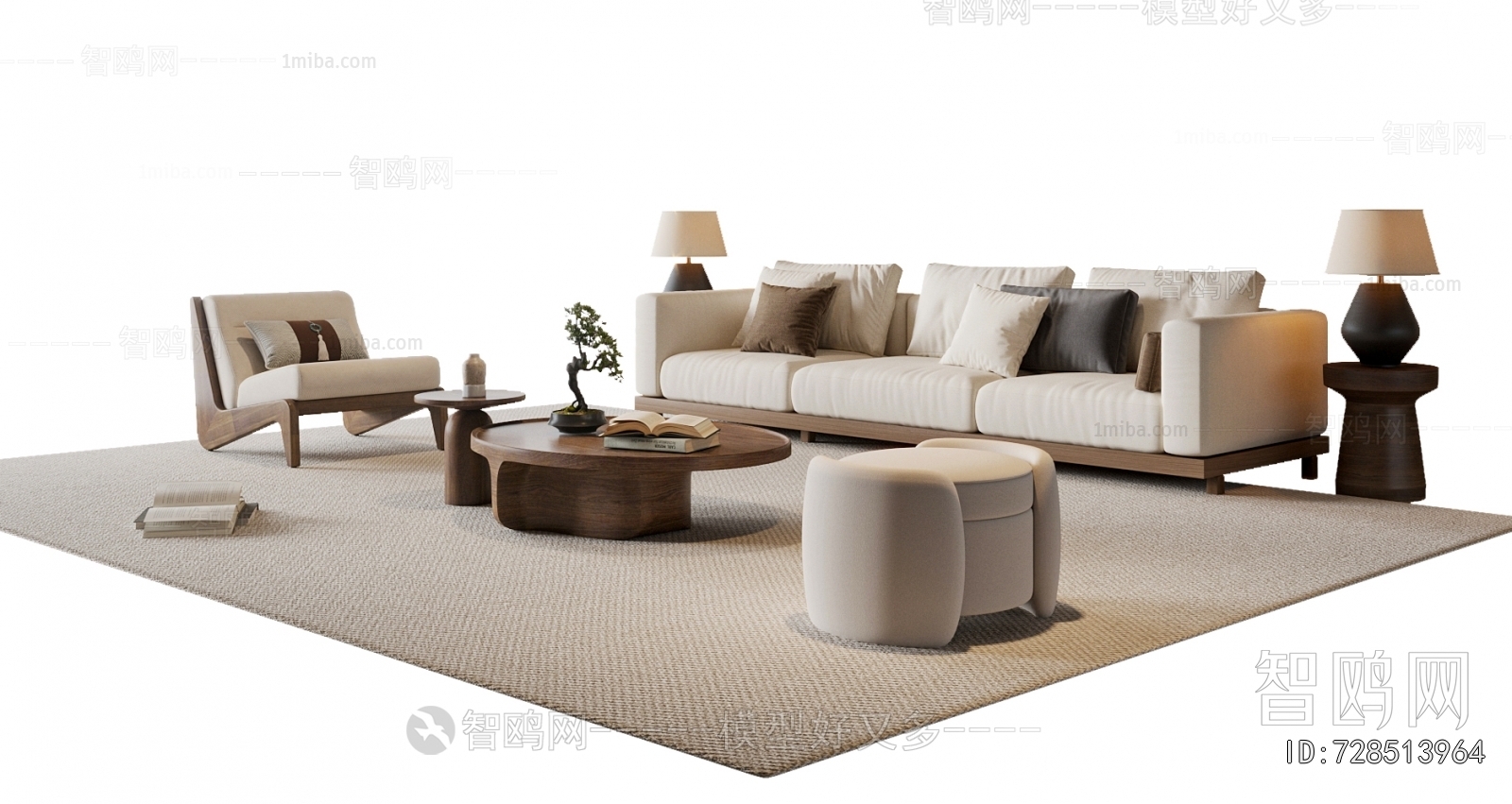 New Chinese Style Sofa Combination