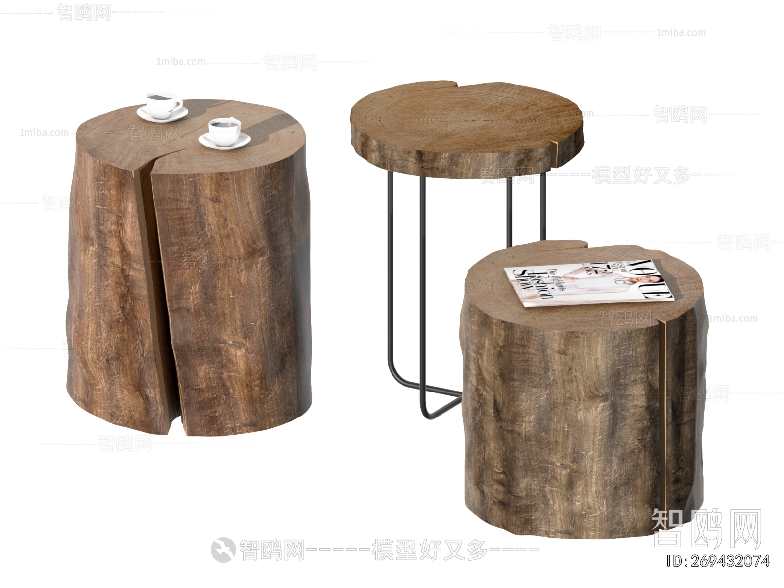 Wabi-sabi Style Side Table/corner Table