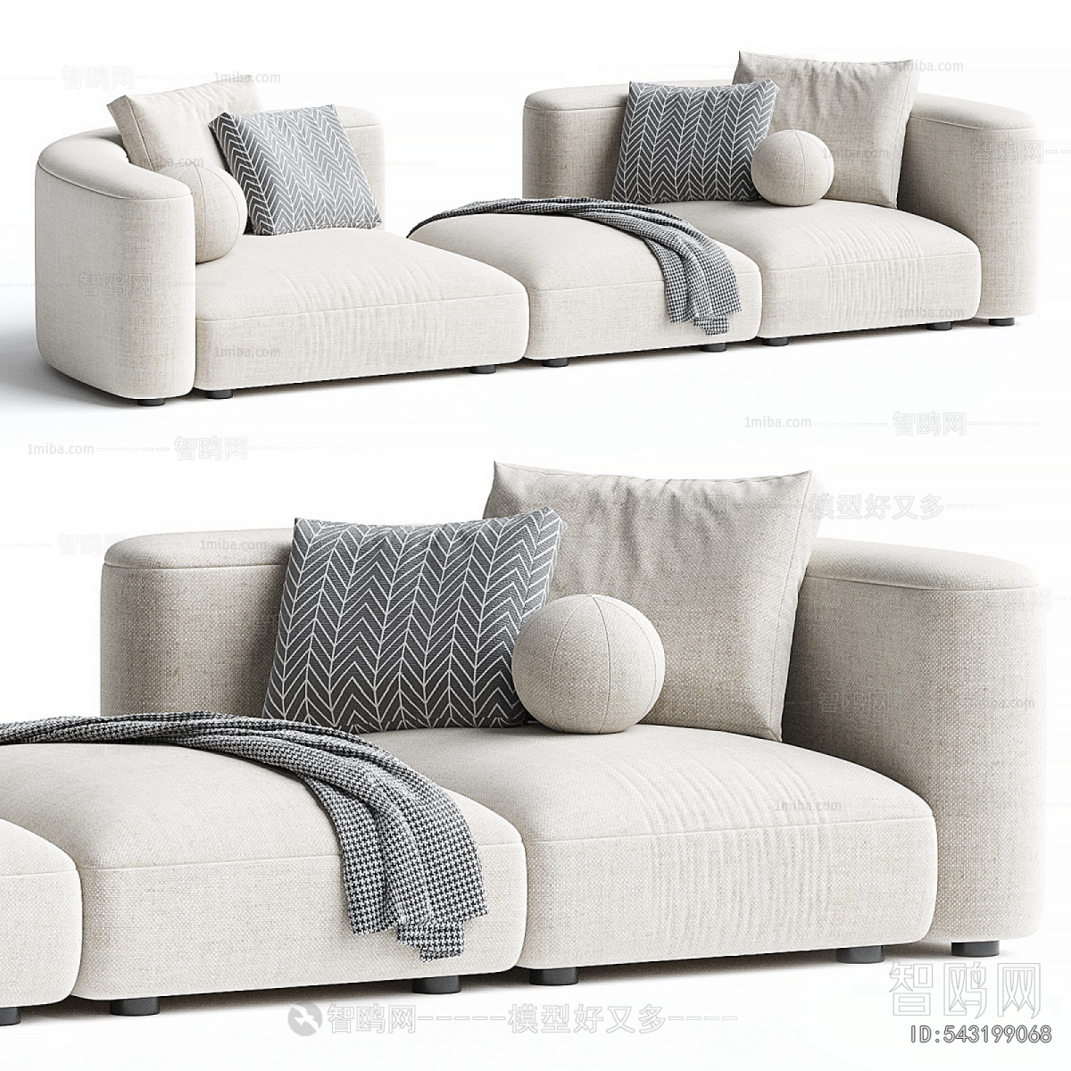 Modern Three-seat Sofa