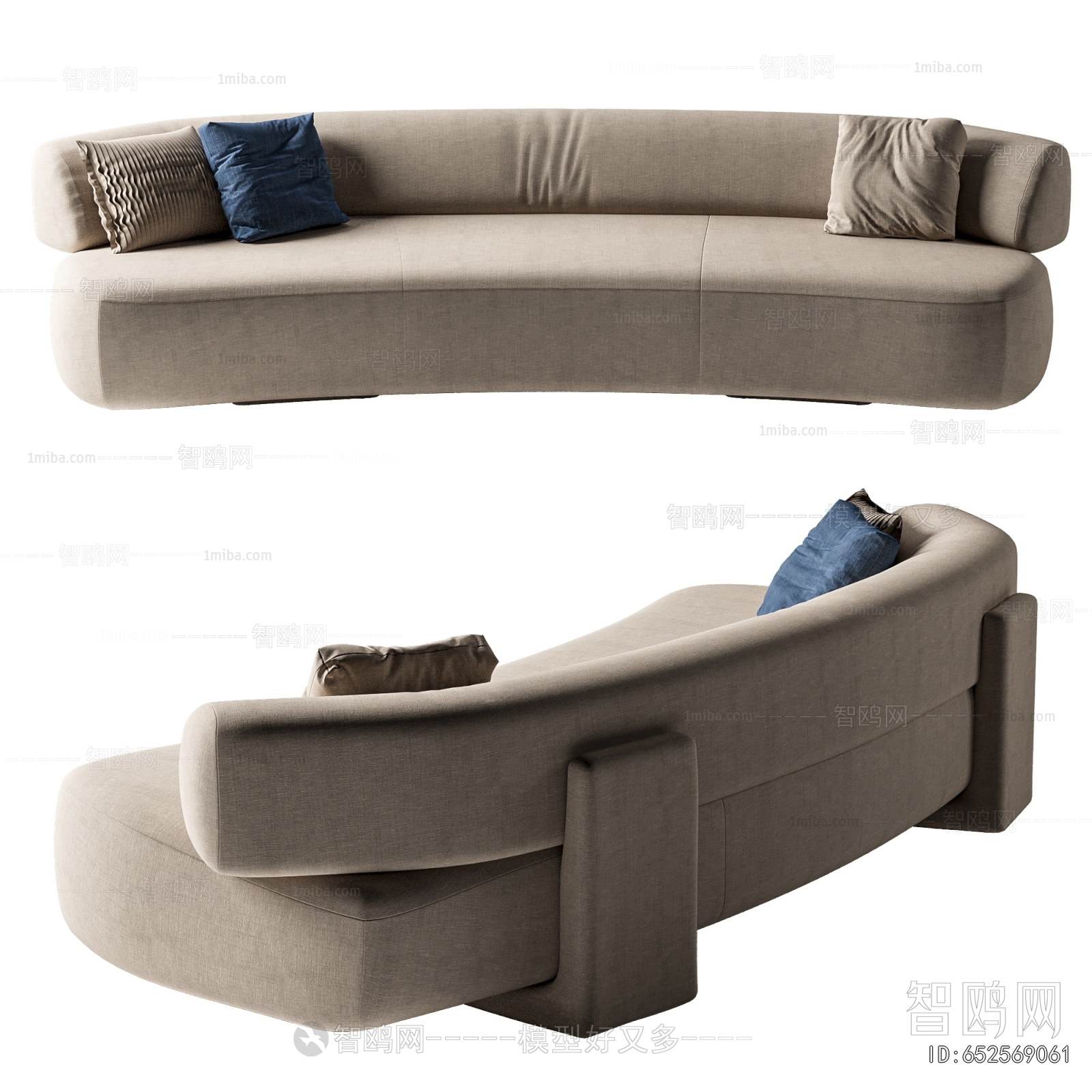 Modern Curved Sofa