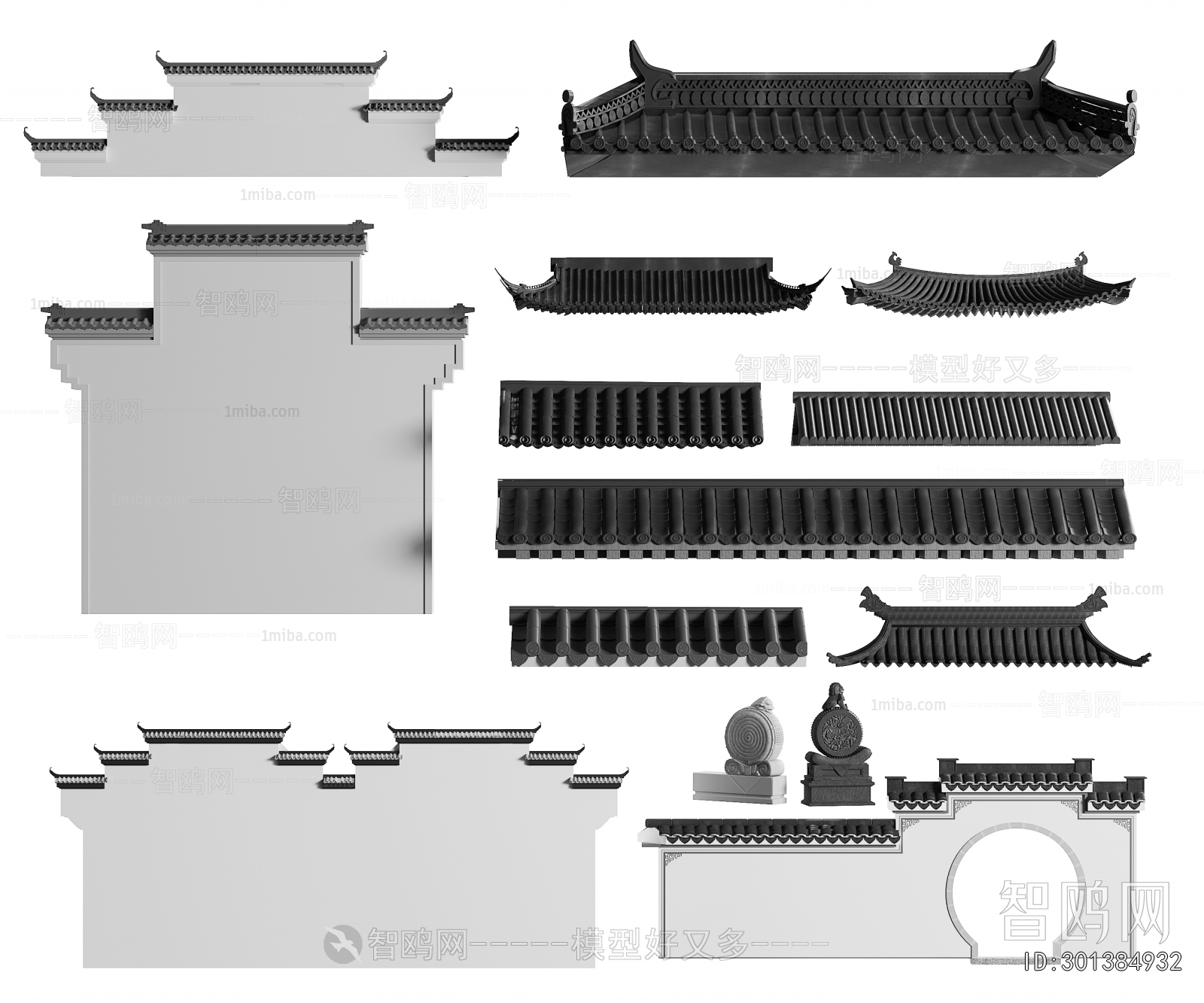 Chinese Style Building Component