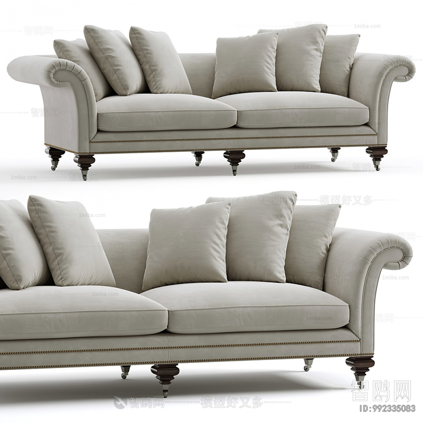 Simple European Style A Sofa For Two