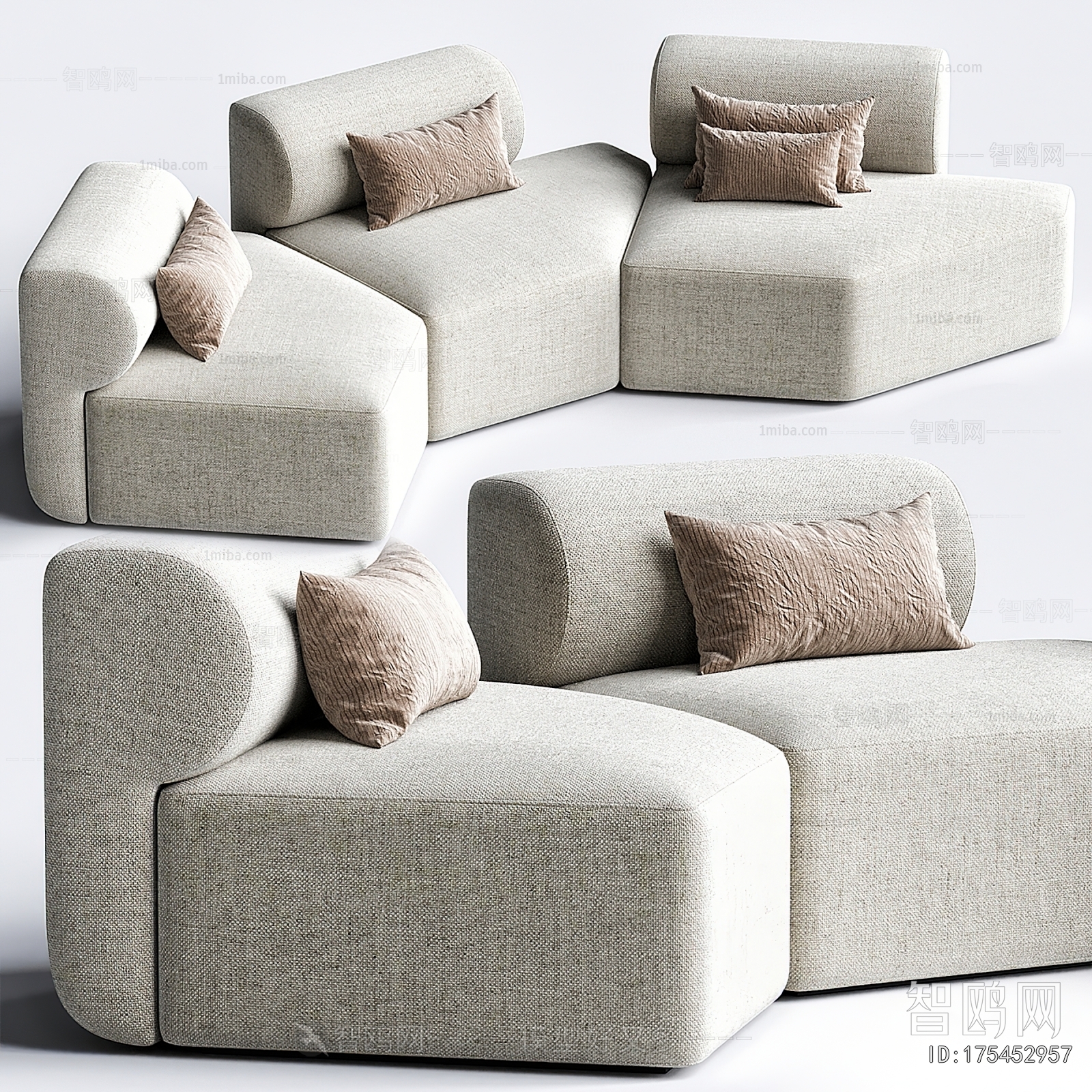 Modern Multi Person Sofa