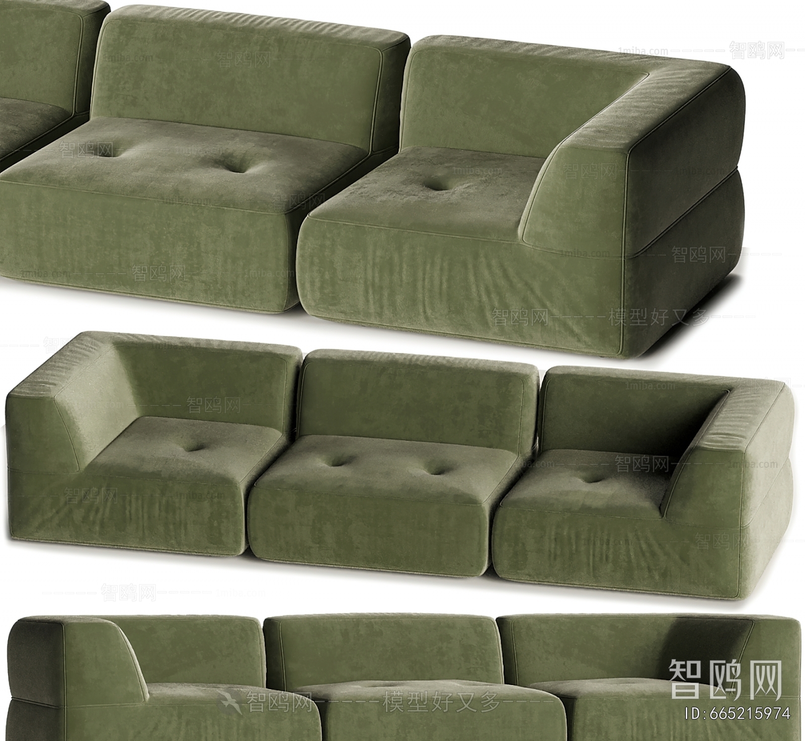 Modern Three-seat Sofa